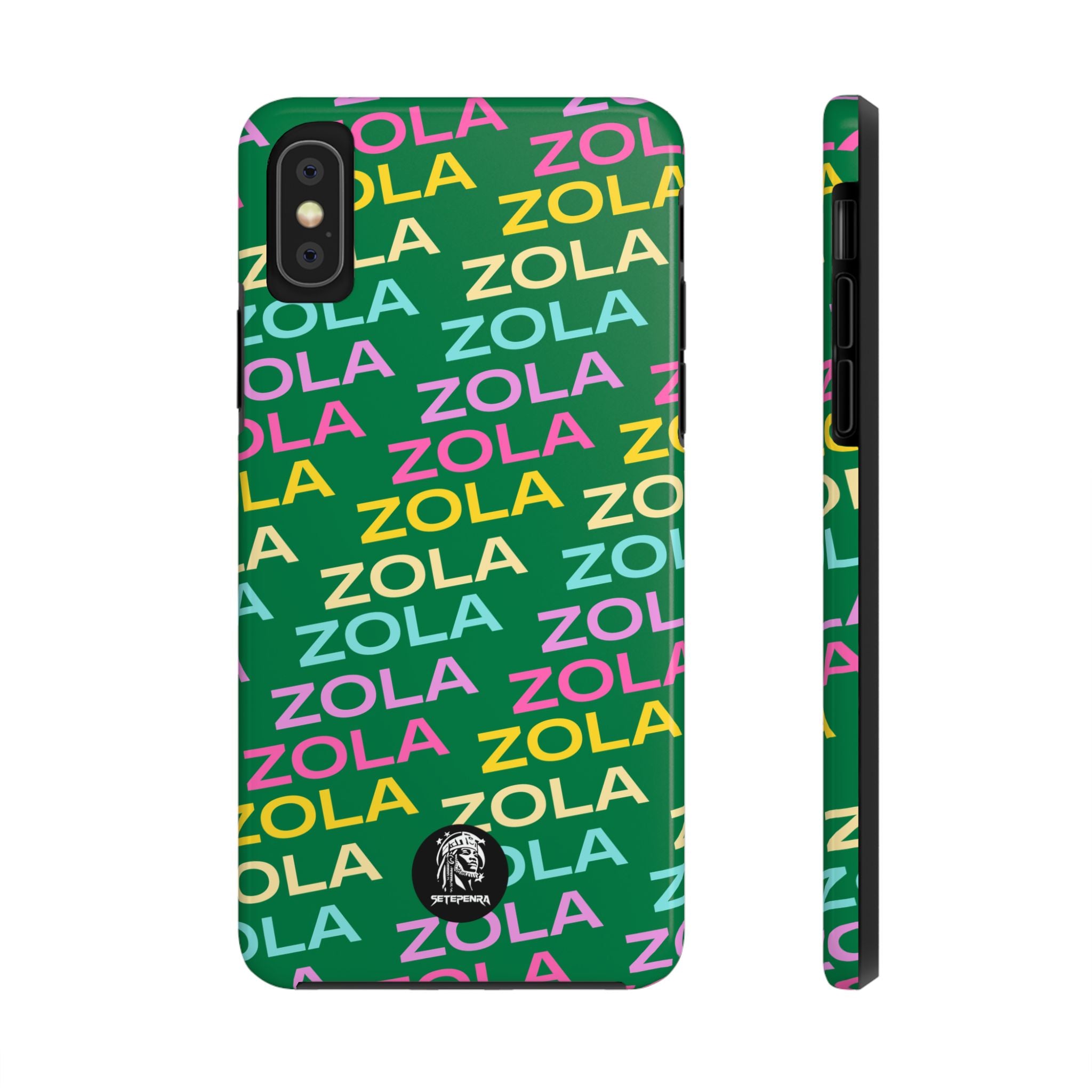 Zola Tough Phone Case (For iPhone, Galaxy & More) - Dark Green SETEPENRA Phone Case.