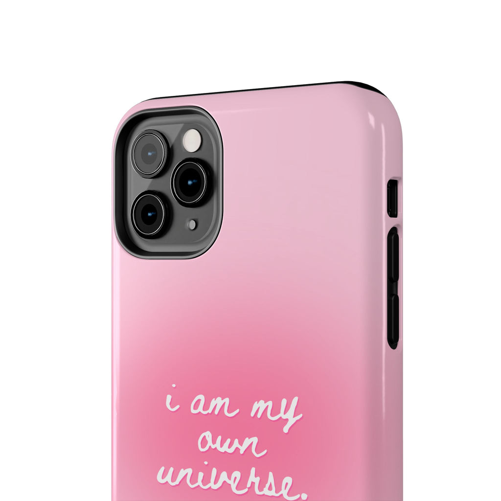 I Am My Own Universe Tough Phone Case (For iPhone, Galaxy & More) - Light Pink