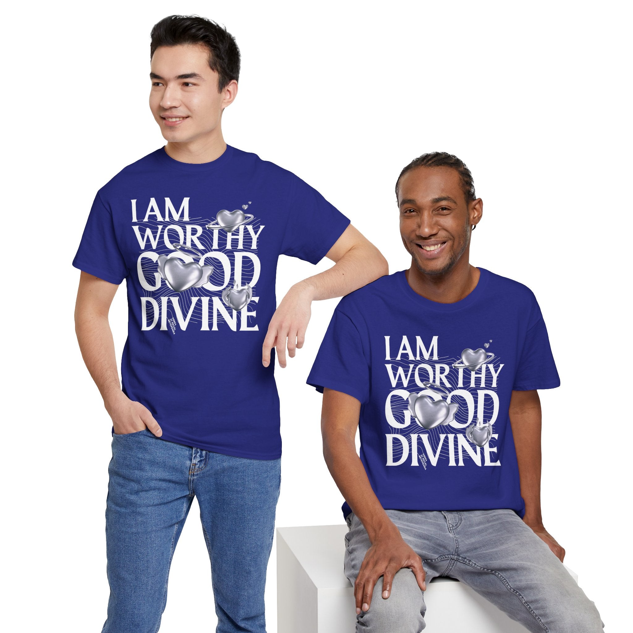 I AM WORTHY GOOD DIVINE Unisex Heavy Cotton Tee