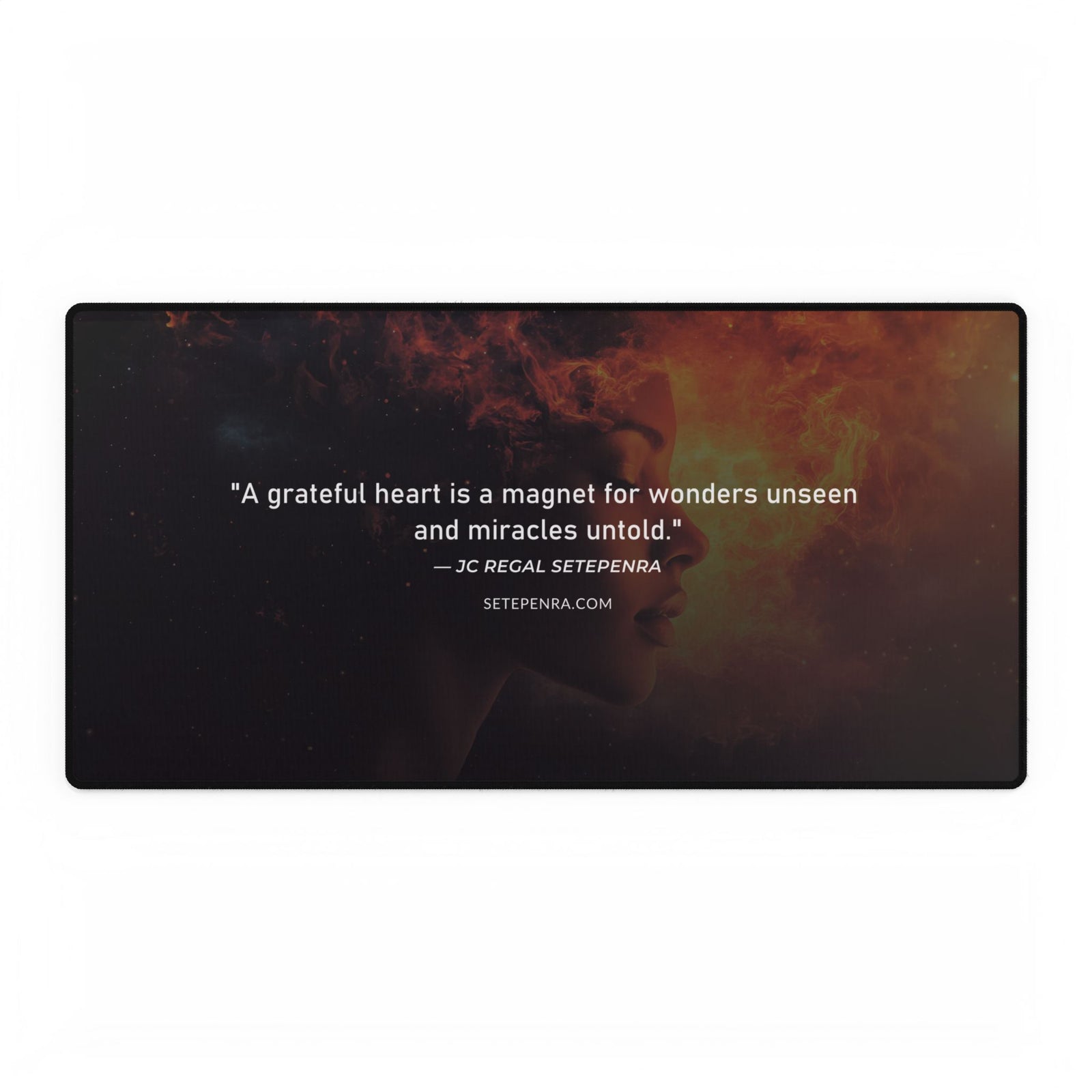 SETEPENRA Original Quotes Desk Mats - Grateful Heart SETEPENRA Home Decor.