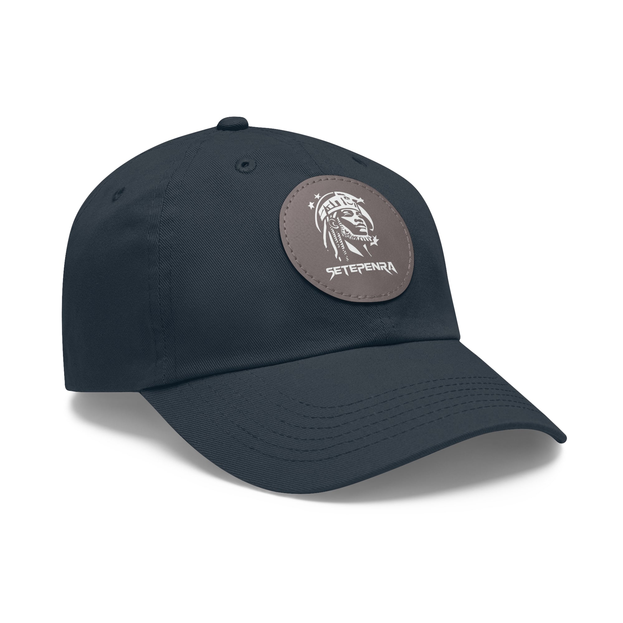SETEPENRA Dad Hat with Leather Patch (Round)