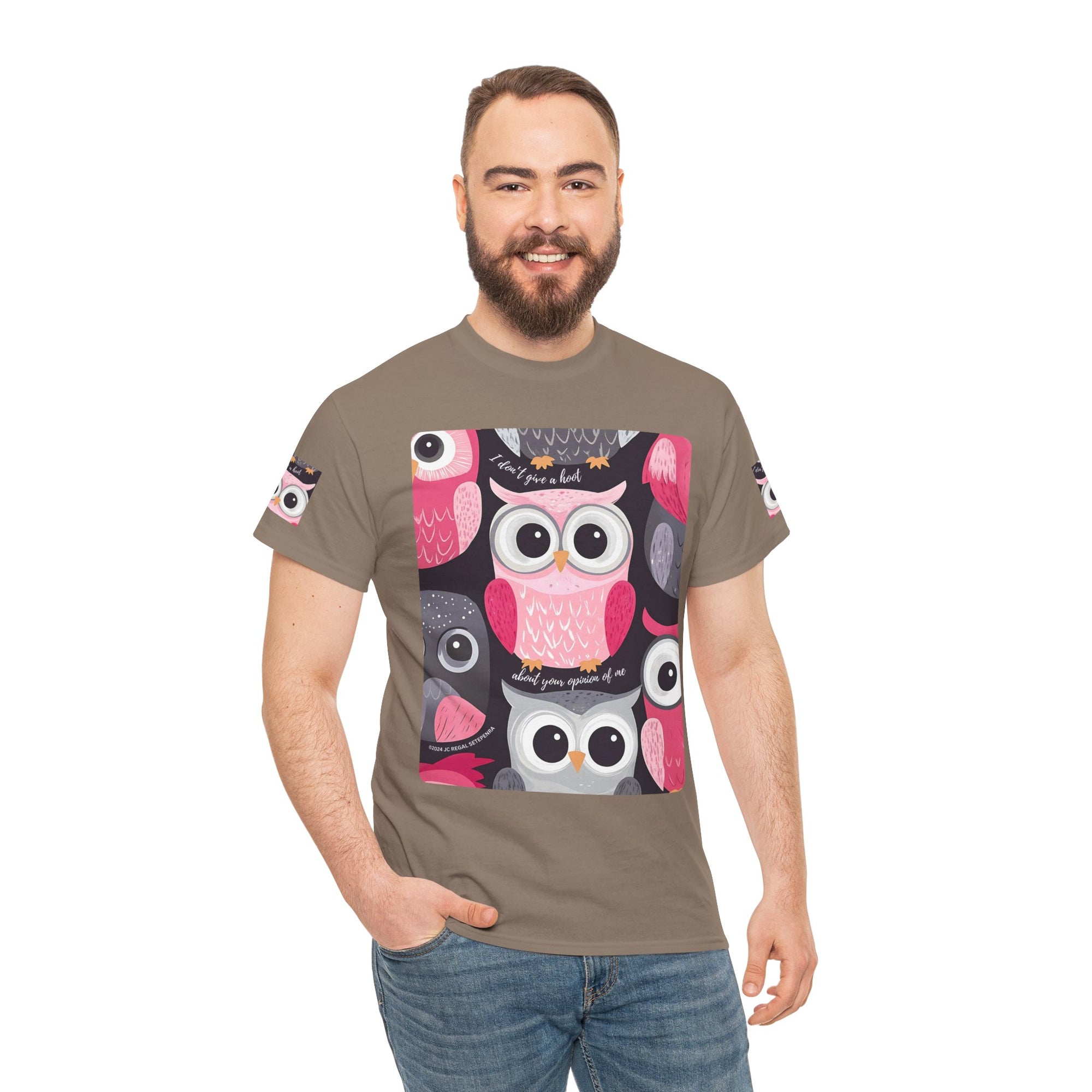 Don't Give A Hoot Unisex Heavy Cotton Tee