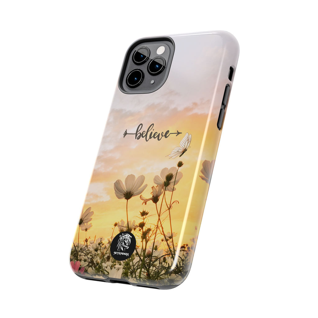 Believe Tough Phone Case (For iPhone, Galaxy & More) - Aesthetic Flower