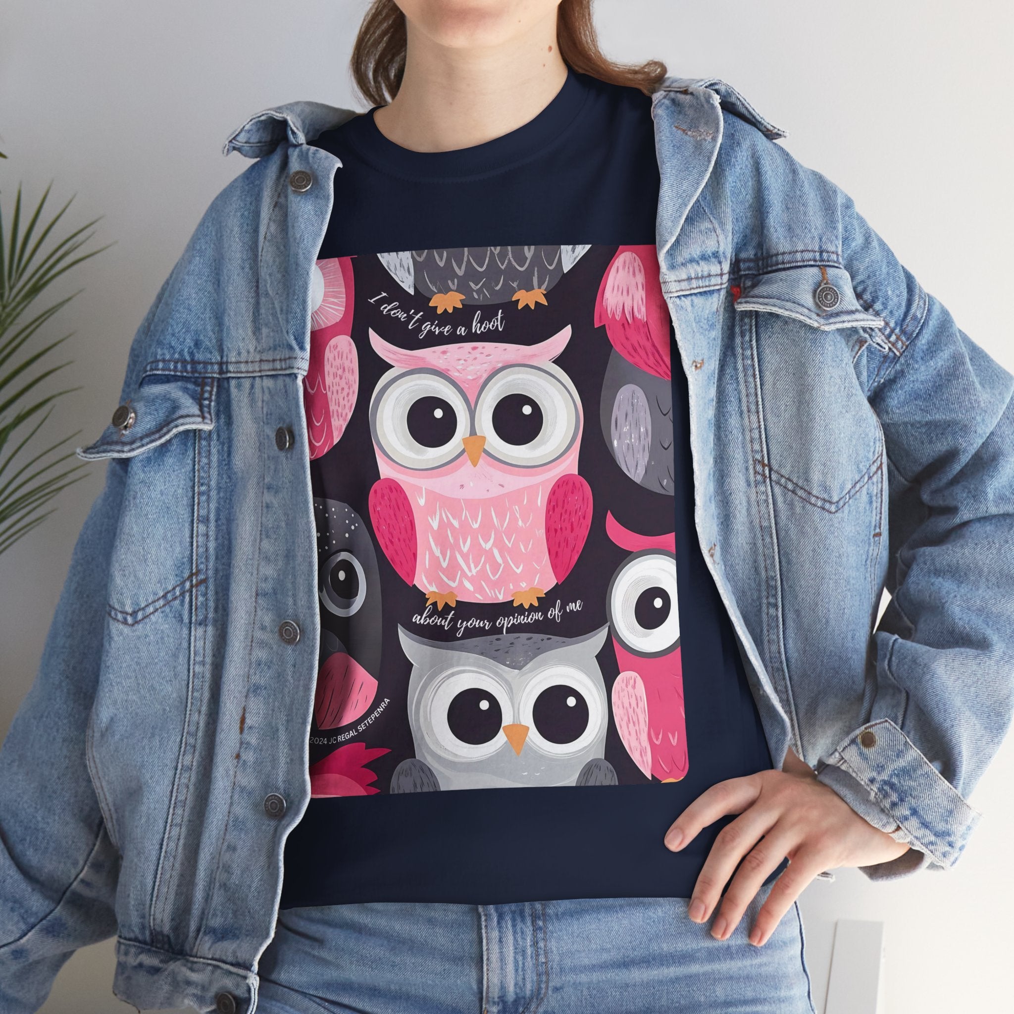 Don't Give A Hoot Unisex Heavy Cotton Tee
