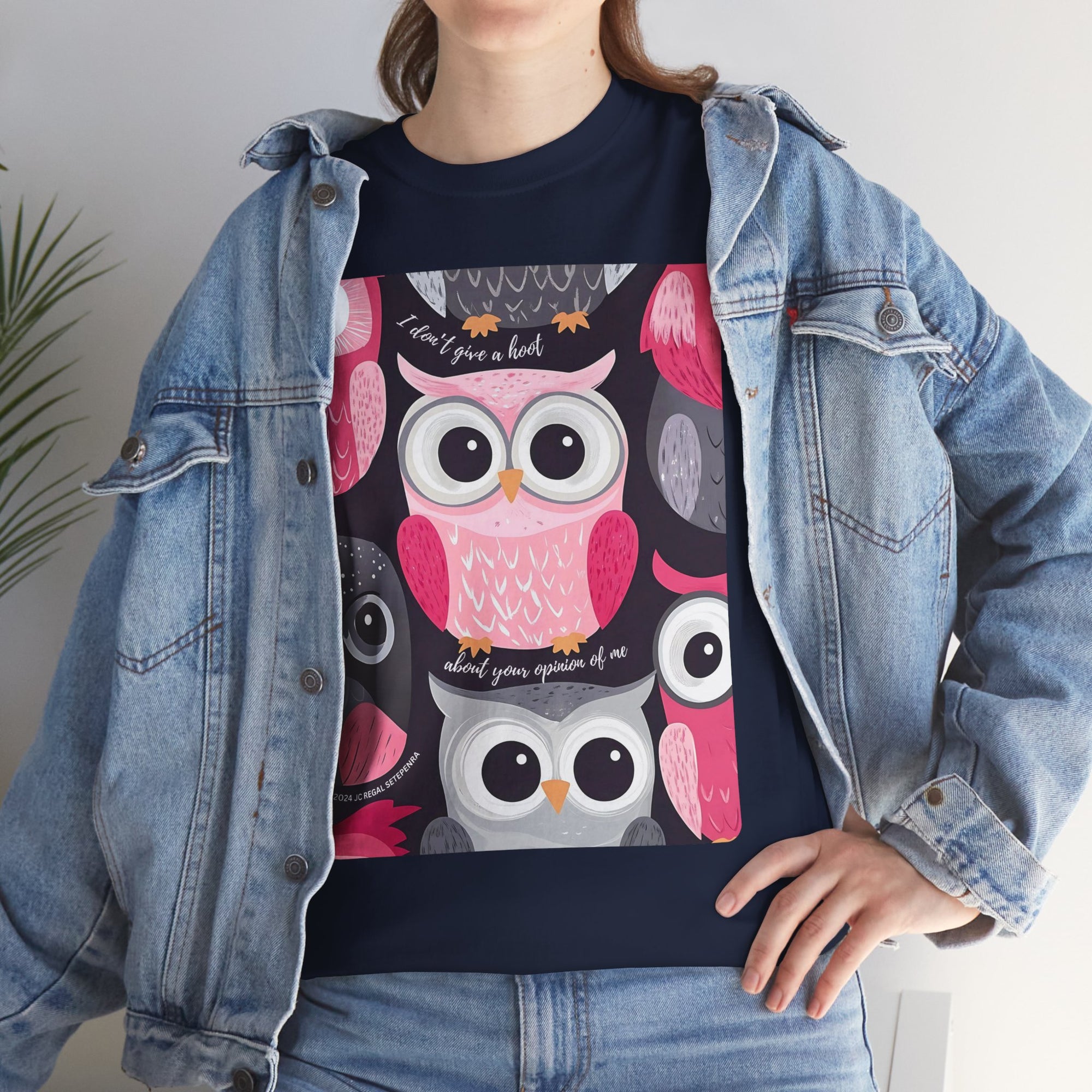 Don't Give A Hoot Unisex Heavy Cotton Tee