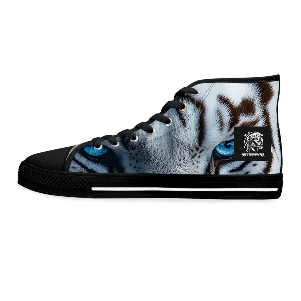 Primal Power Women's High Top Sneakers - White Tiger (1st Edition) SETEPENRA Shoes.