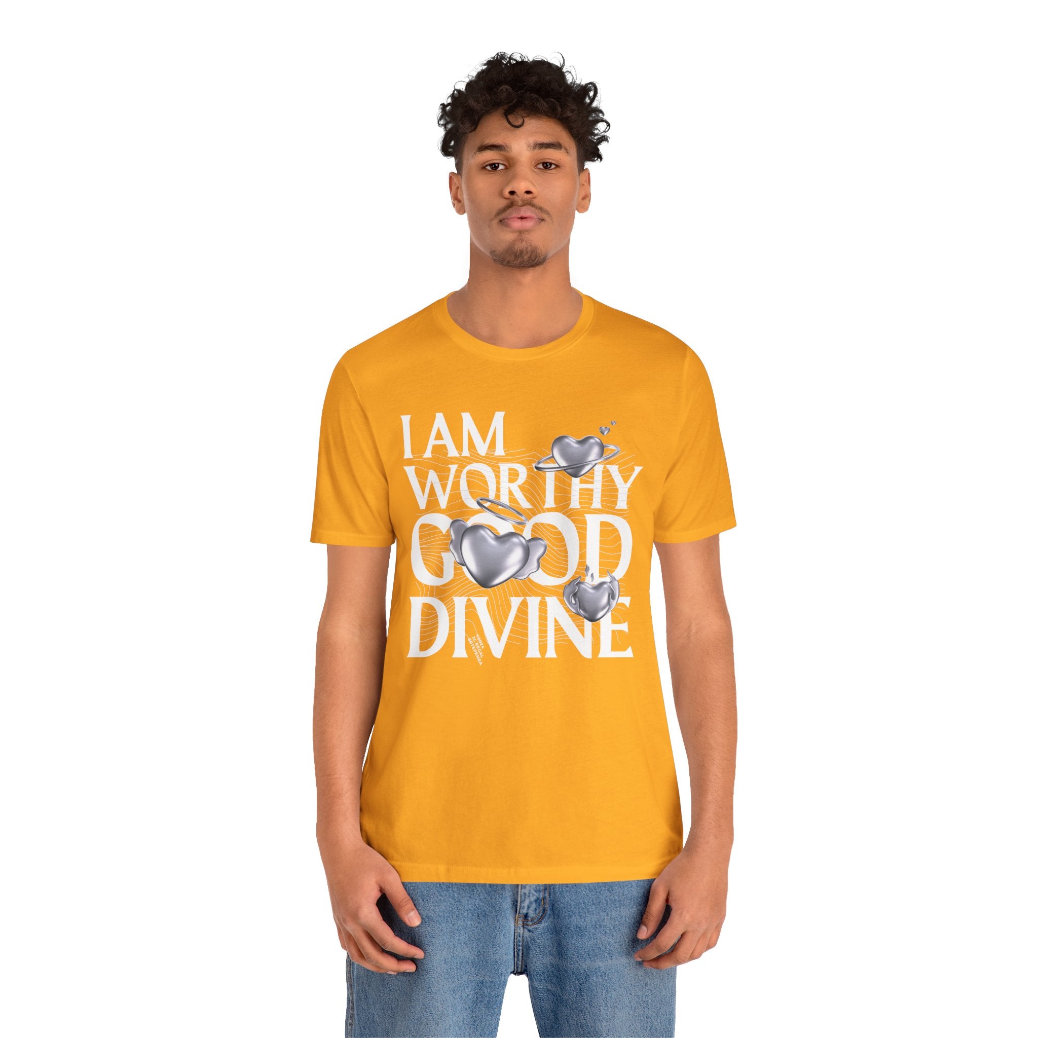 I AM WORTHY GOOD DIVINE Unisex Jersey Short Sleeve Tee