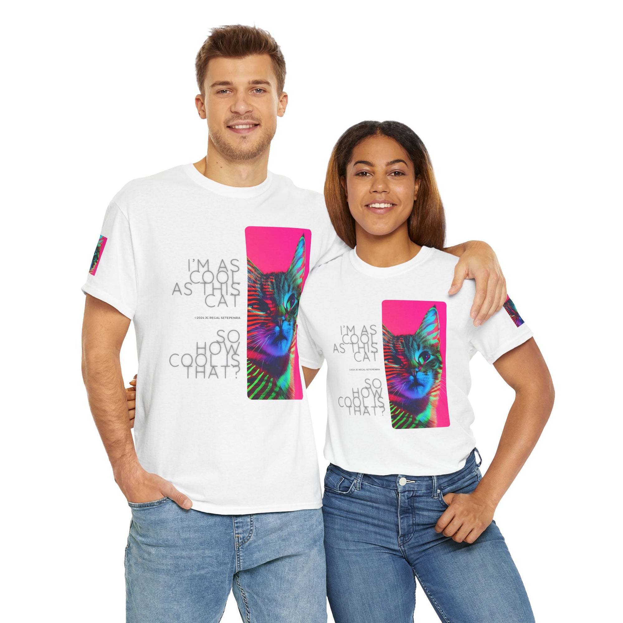 Cool Cat (Whiskers 2) Unisex Heavy Cotton Tee