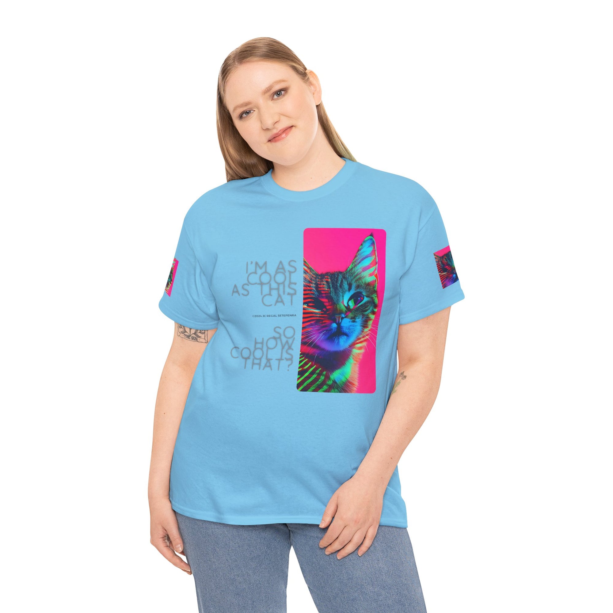 Cool Cat (Whiskers 2) Unisex Heavy Cotton Tee
