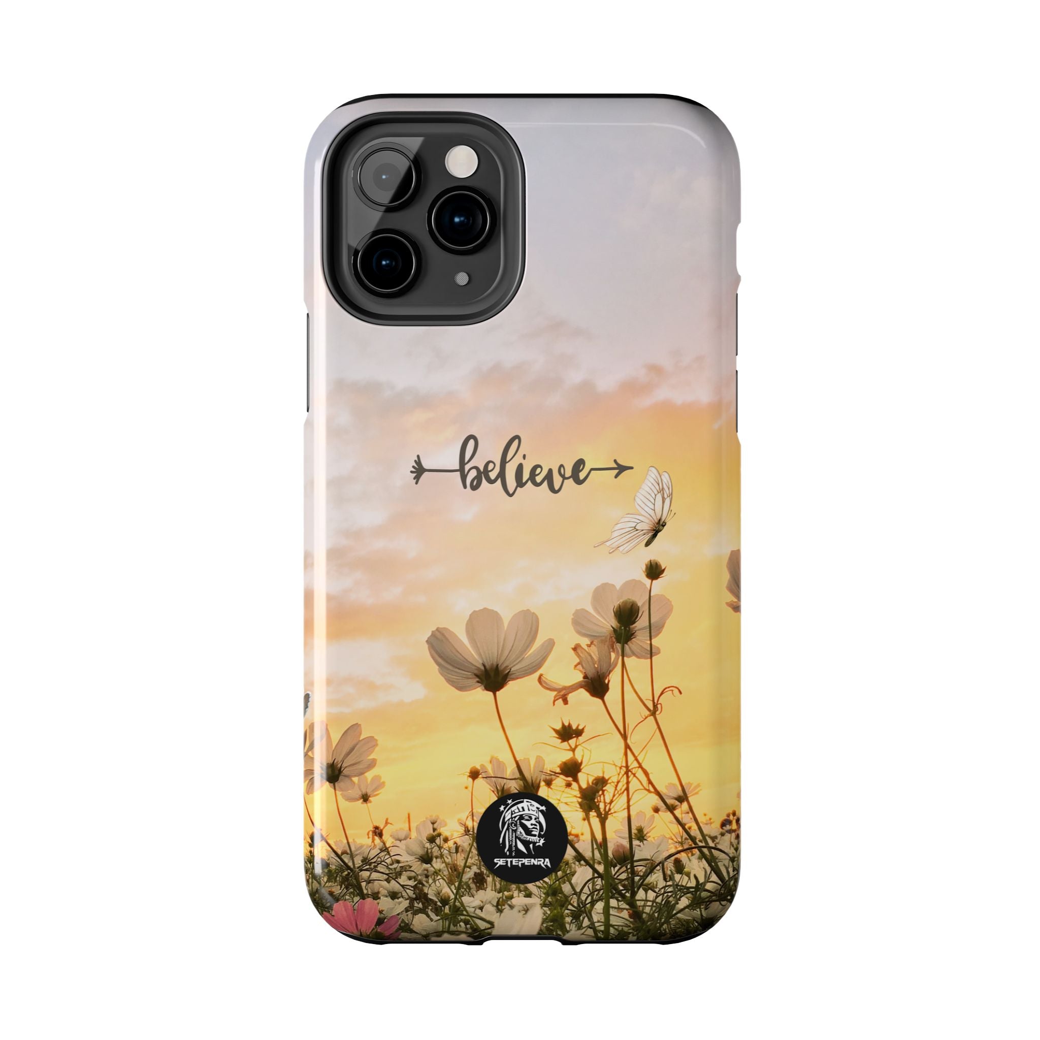 Believe Tough Phone Case (For iPhone, Galaxy & More) - Aesthetic Flower