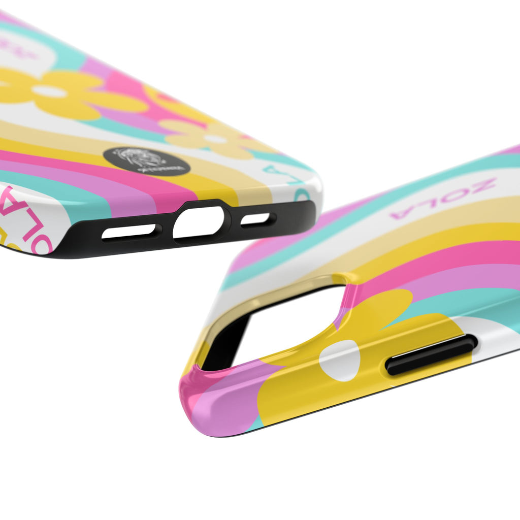 Zola Tough Phone Case (For iPhone, Galaxy & More) - White Wave