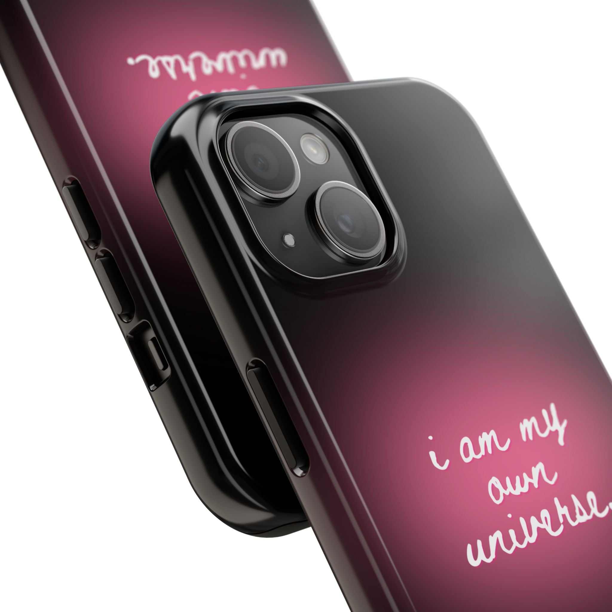 I Am My Own Universe — Pink Glow Protective Cover Tough Phone Case