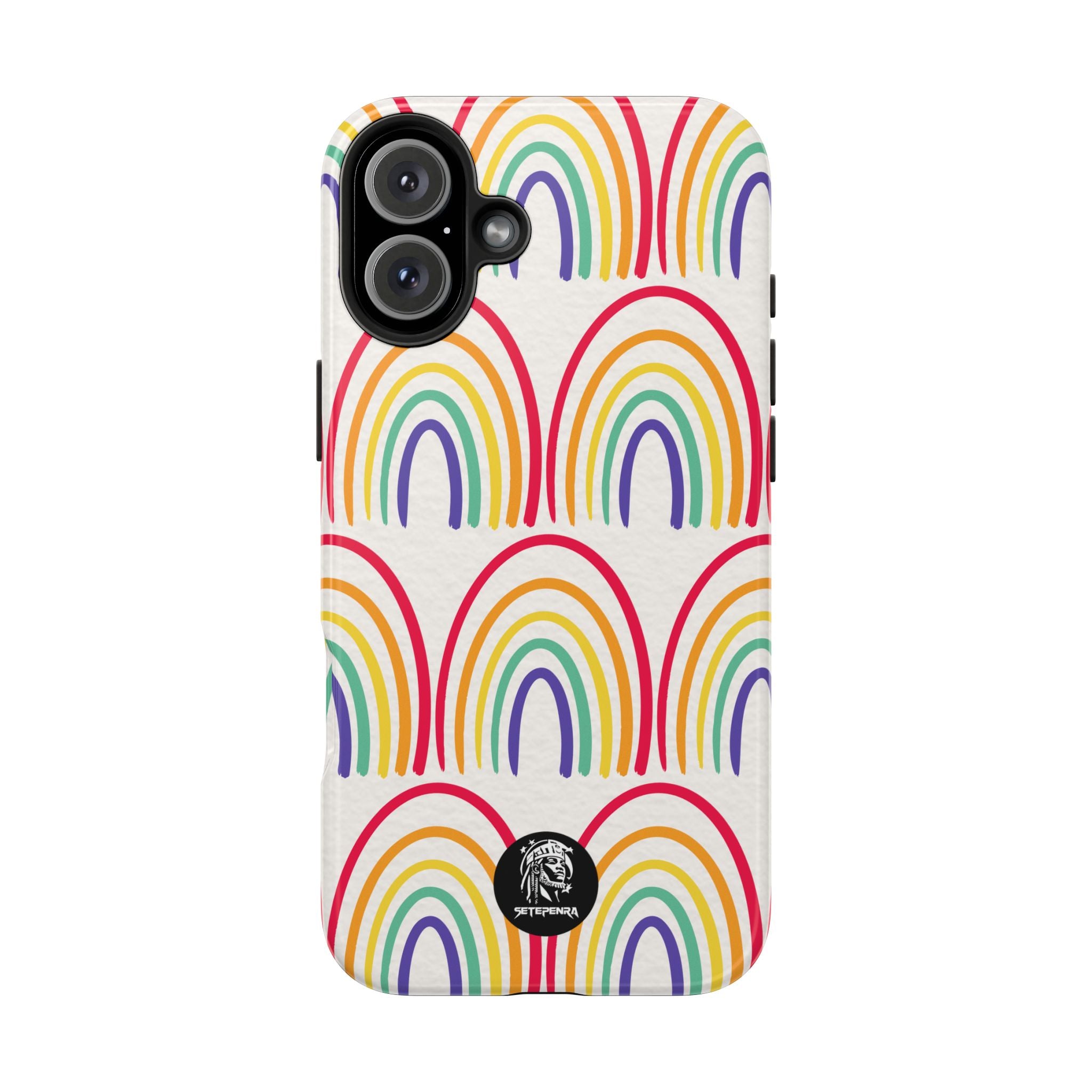 Retro Rainbow Tough Phone Case (For iPhone, Galaxy & More)