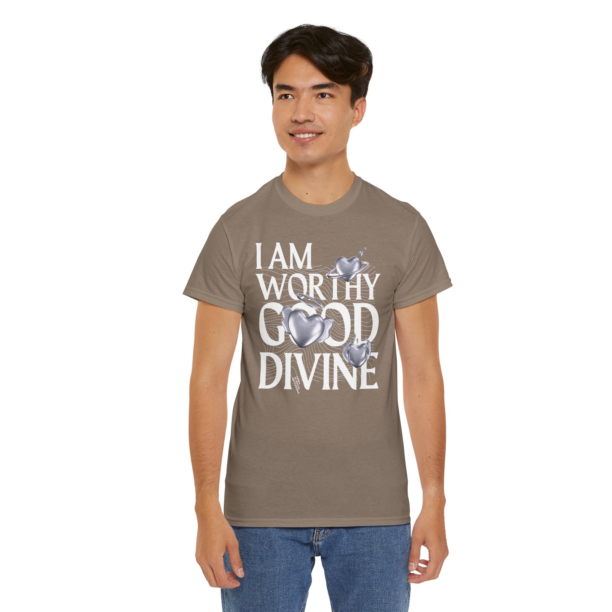 I AM WORTHY GOOD DIVINE Unisex Heavy Cotton Tee