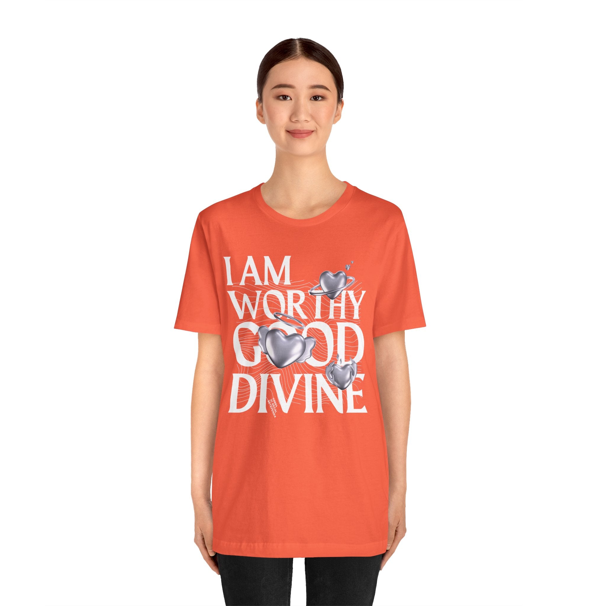 I AM WORTHY GOOD DIVINE Unisex Jersey Short Sleeve Tee SETEPENRA T-Shirt.