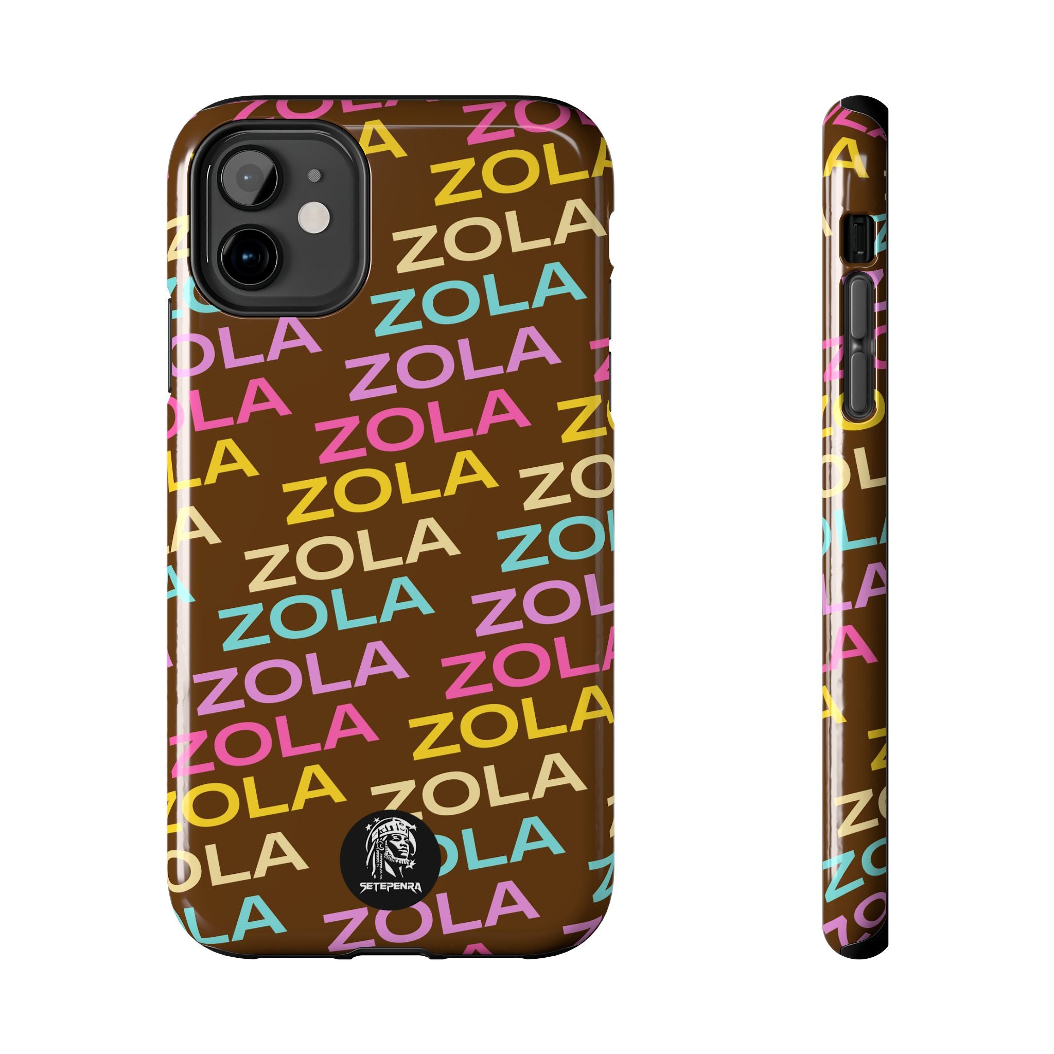 Zola Tough Phone Case (For iPhone, Galaxy & More) - Brown SETEPENRA Phone Case.
