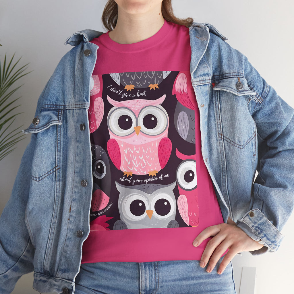 Don't Give A Hoot Unisex Heavy Cotton Tee