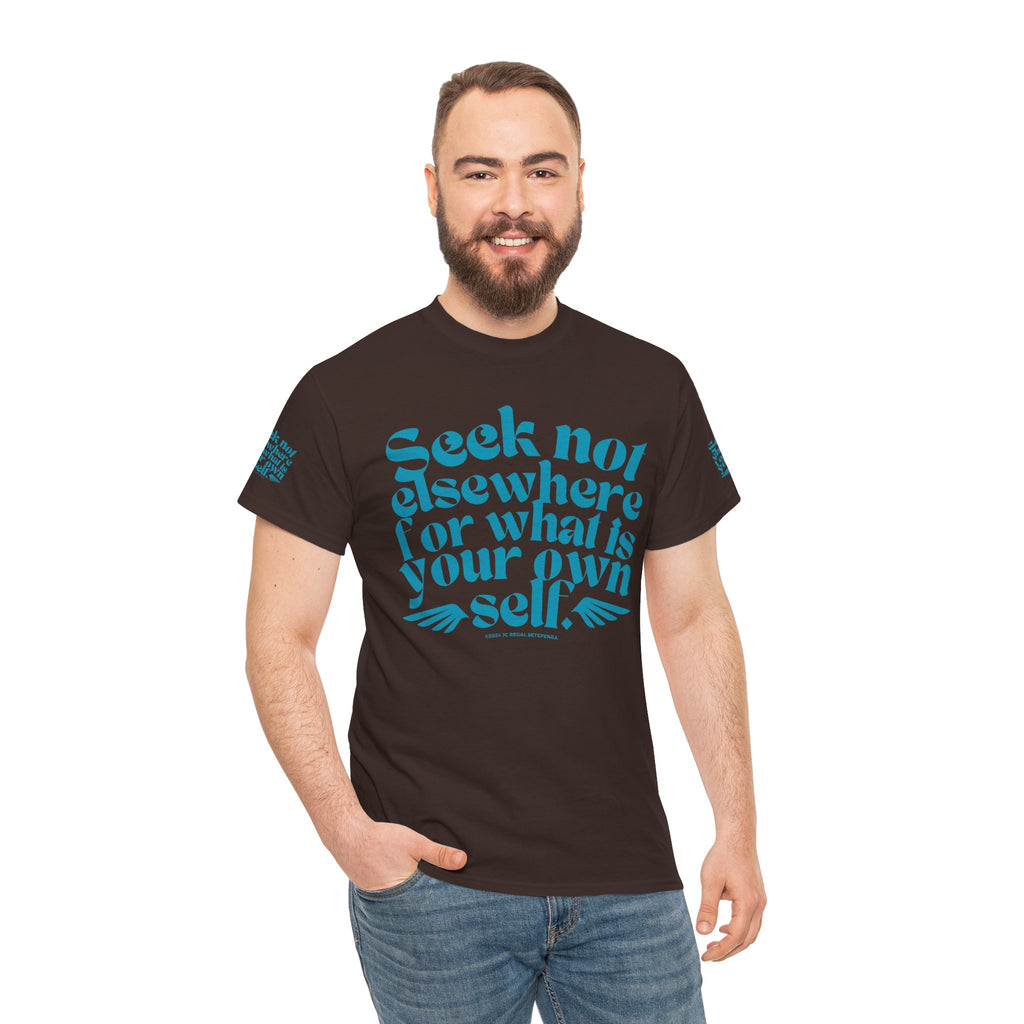 Seek Not Elsewhere (Aqua Edition) Unisex Heavy Cotton Tee