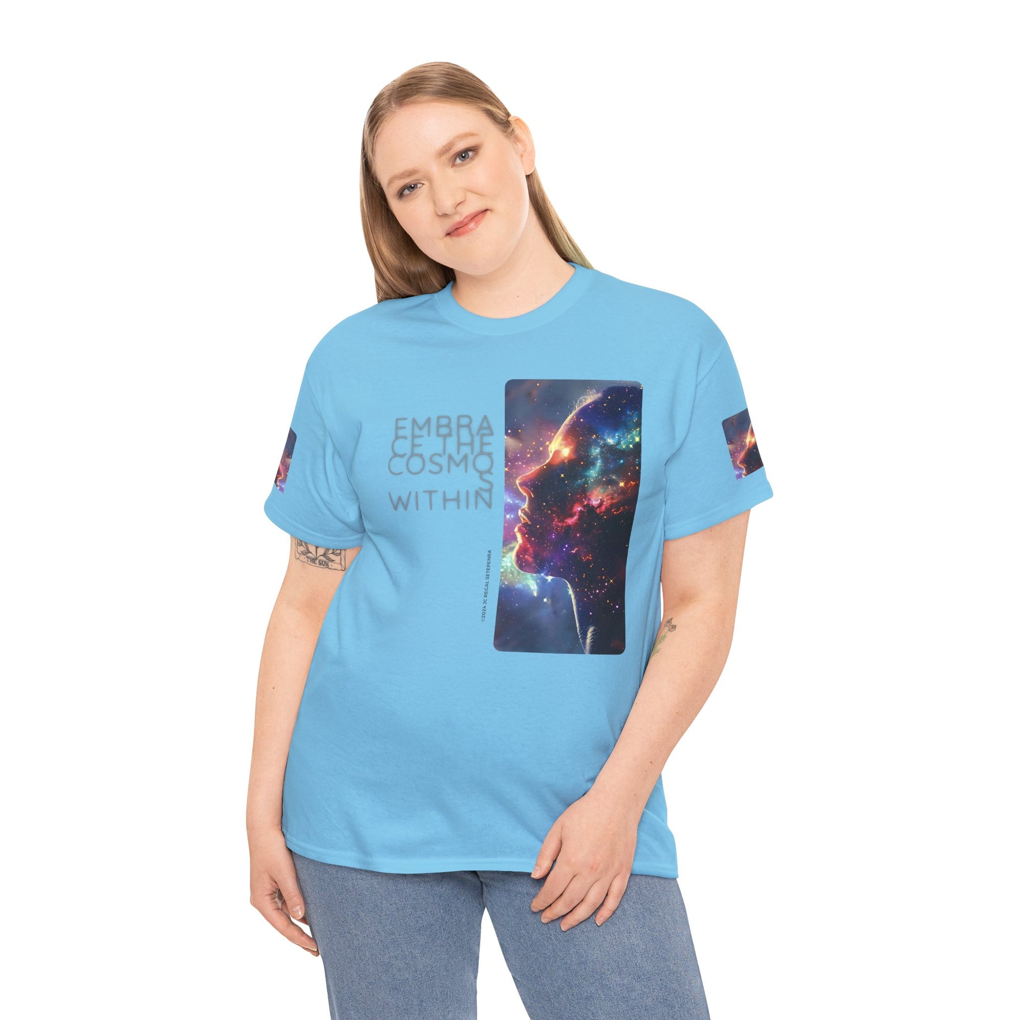 Embrace The Cosmos Within Unisex Heavy Cotton Tee