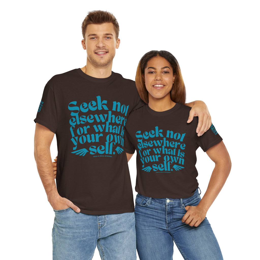 Seek Not Elsewhere (Aqua Edition) Unisex Heavy Cotton Tee