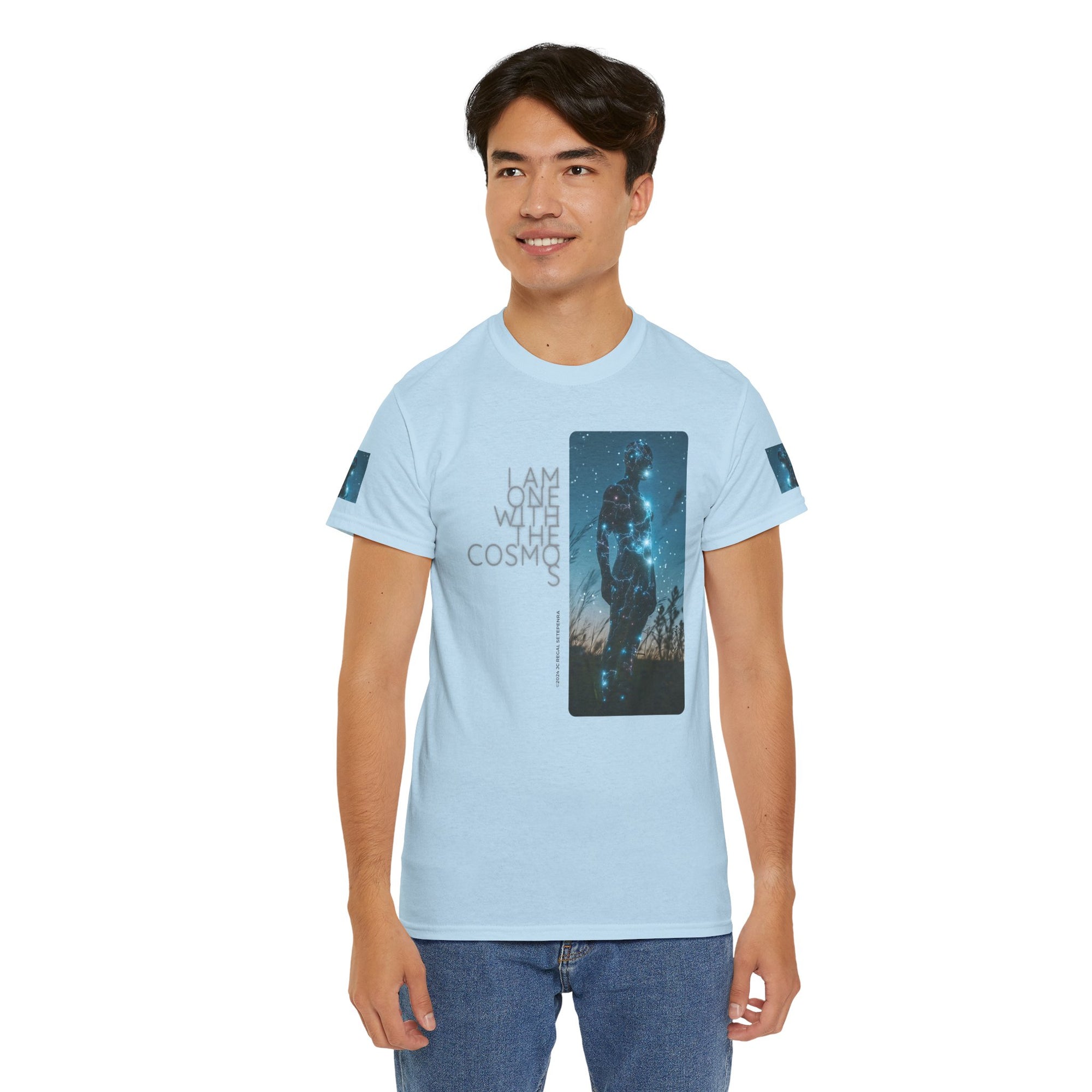 One With The Cosmos Unisex Heavy Cotton Tee