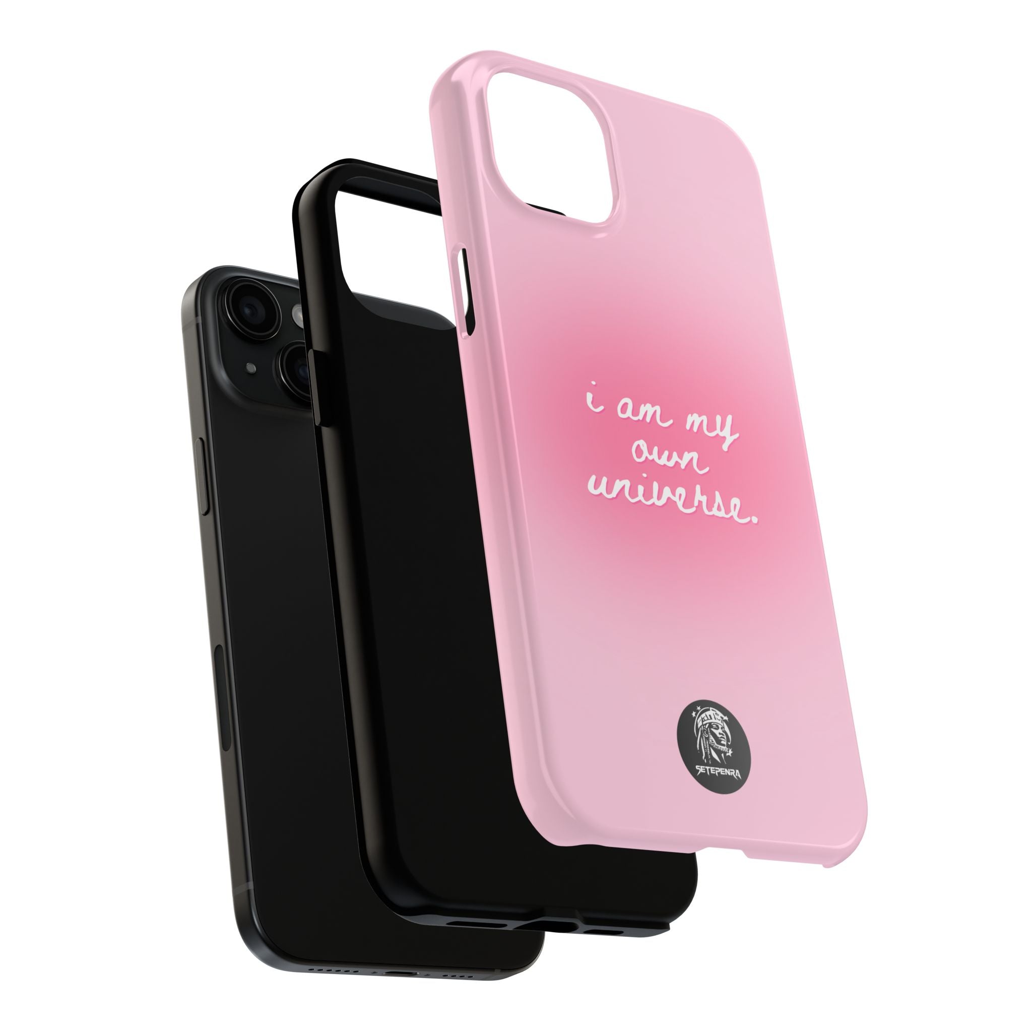 I Am My Own Universe Tough Phone Case (For iPhone, Galaxy & More) - Light Pink