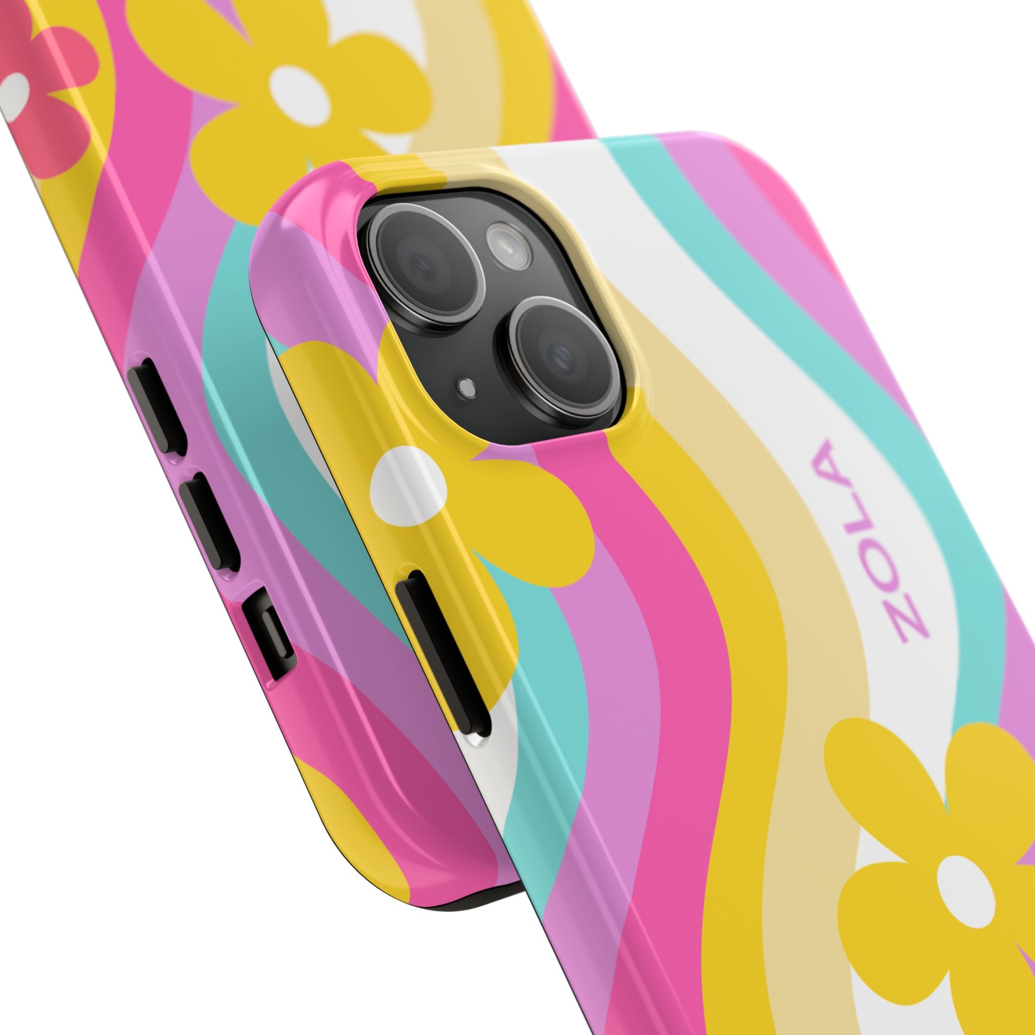 Zola Tough Phone Case (For iPhone, Galaxy & More) - White Wave