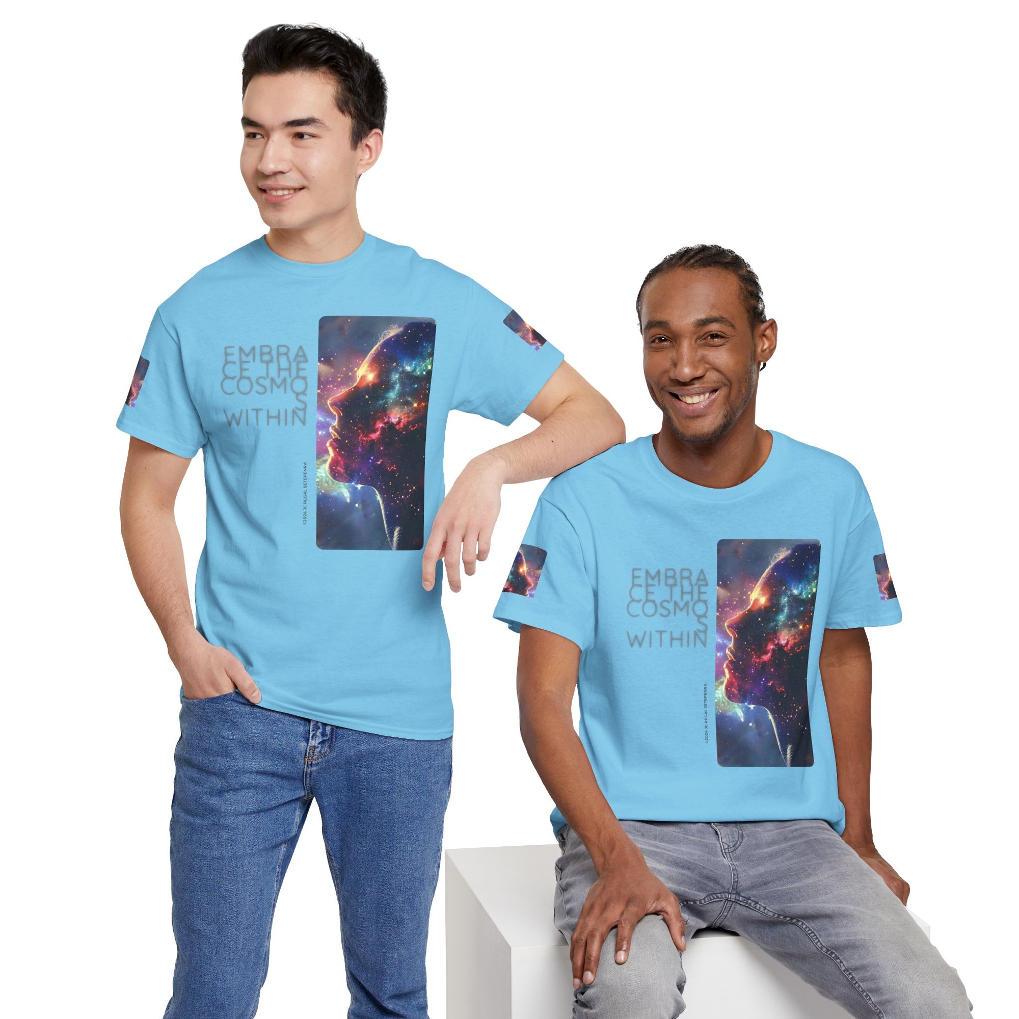 Embrace The Cosmos Within Unisex Heavy Cotton Tee