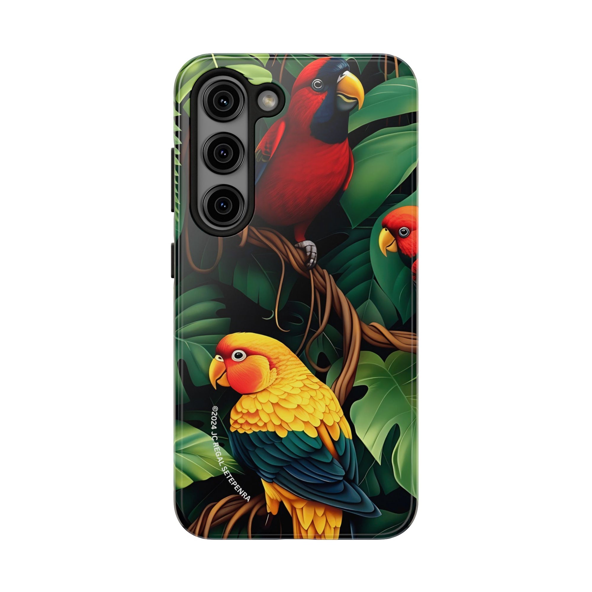 Tri-Parrot Tough Phone Case (For iPhone, Galaxy &amp; More)