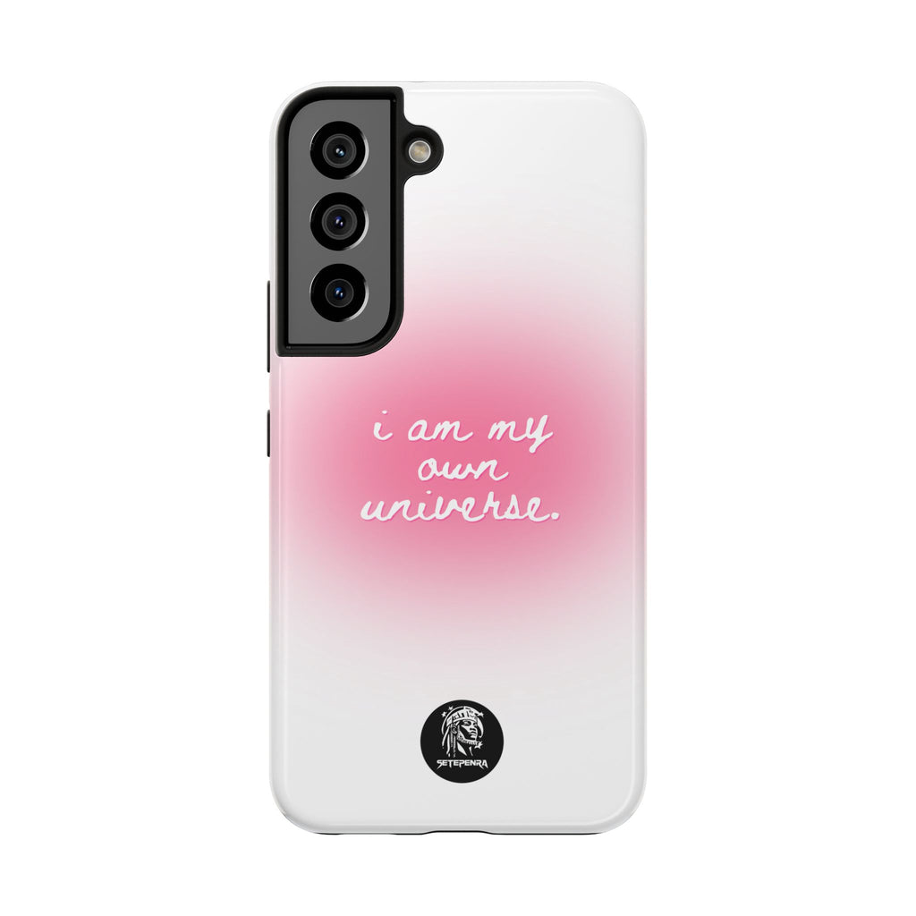 I Am My Own Universe Tough Phone Case (For iPhone, Galaxy & More) - White