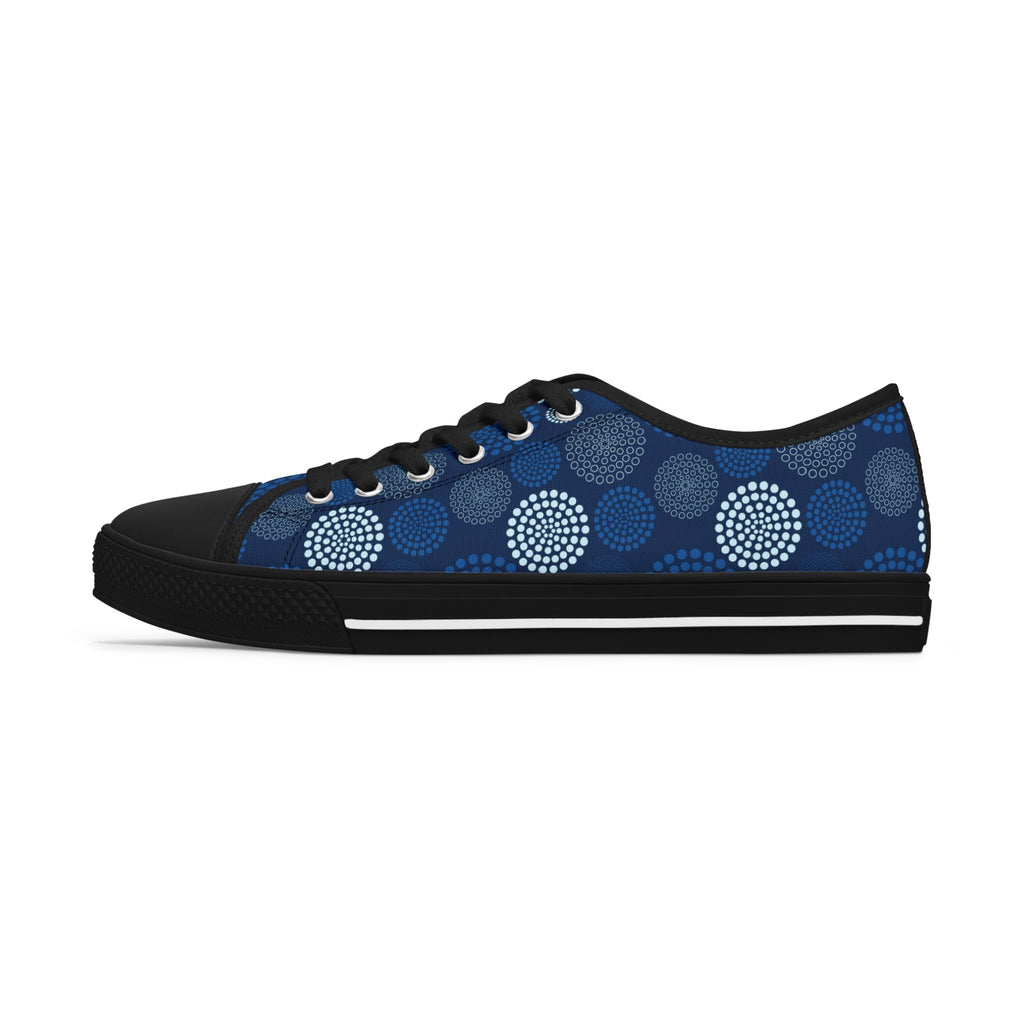 Kaleido Blue Women's Low Top Sneakers