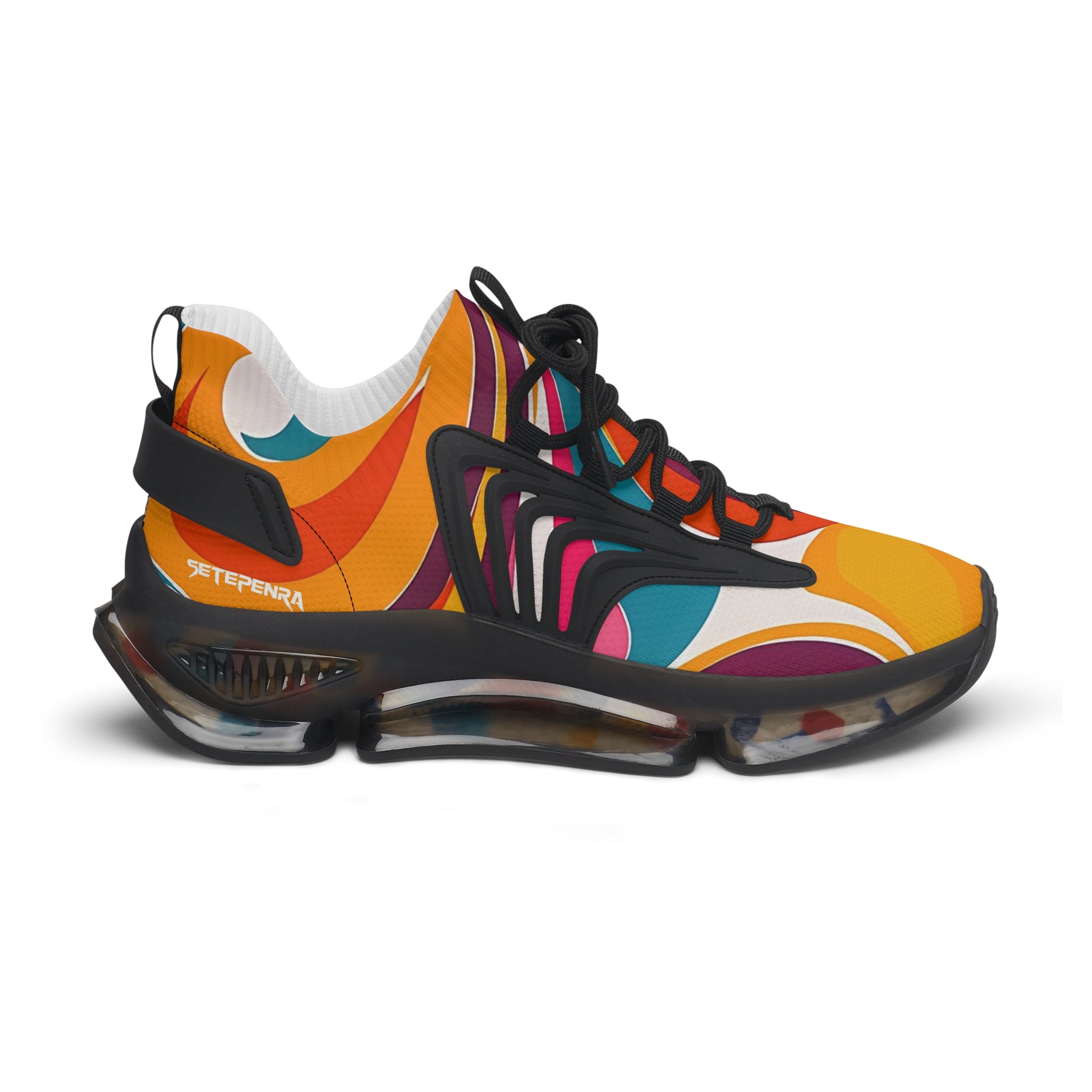 Golden Kandi Swirl Women's Mesh Sneakers SETEPENRA Shoes.
