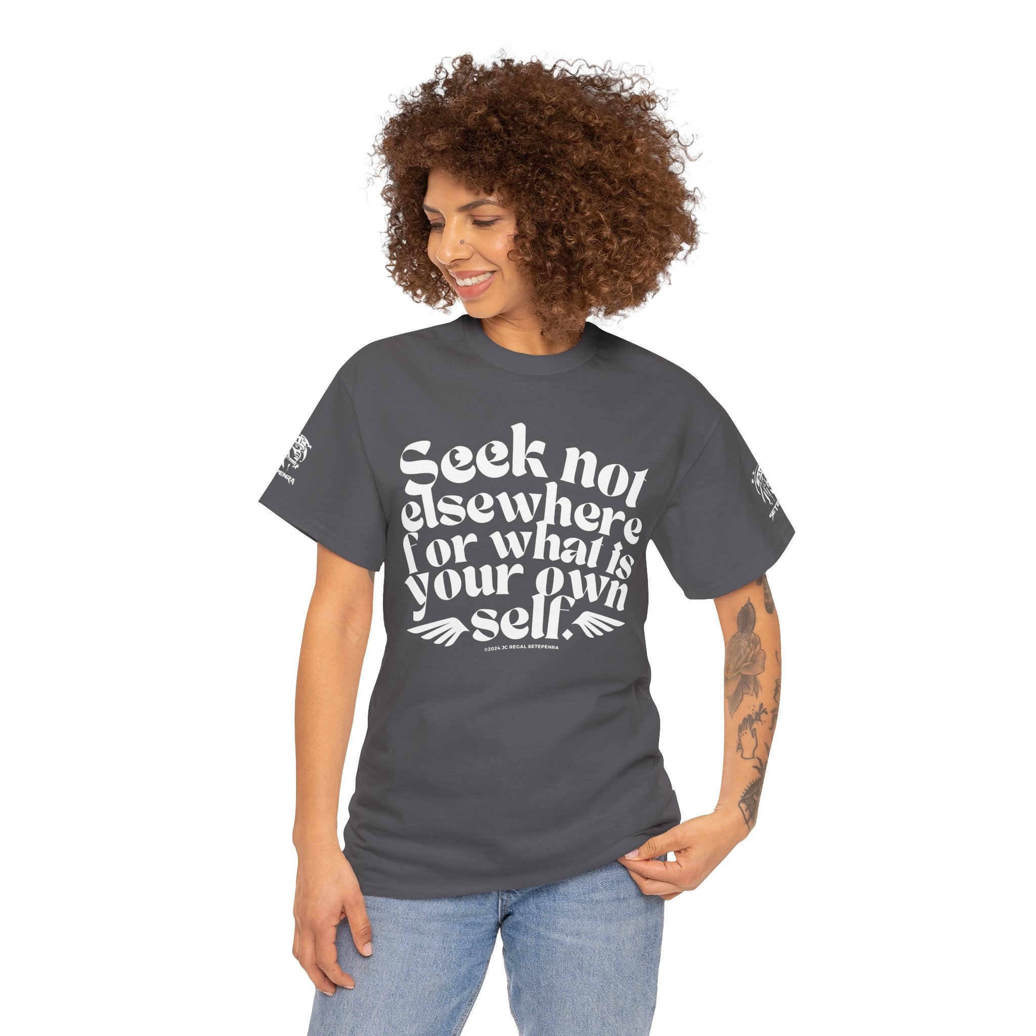 Seek Not Elsewhere Unisex Heavy Cotton Tee SETEPENRA T-Shirt.