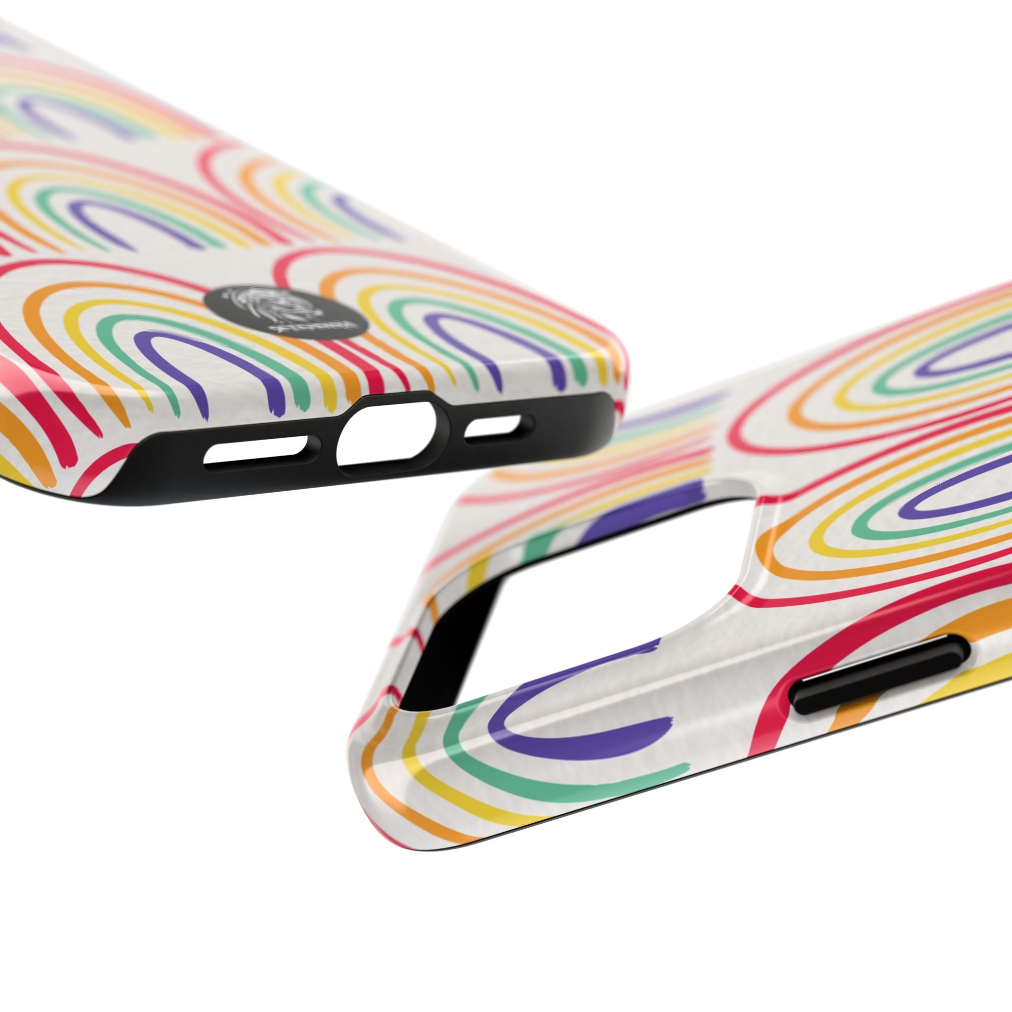 Retro Rainbow Tough Phone Case (For iPhone, Galaxy & More)
