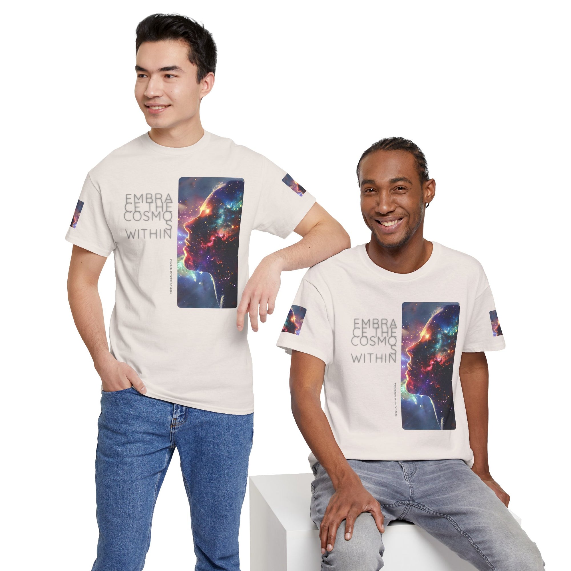 Embrace The Cosmos Within Unisex Heavy Cotton Tee
