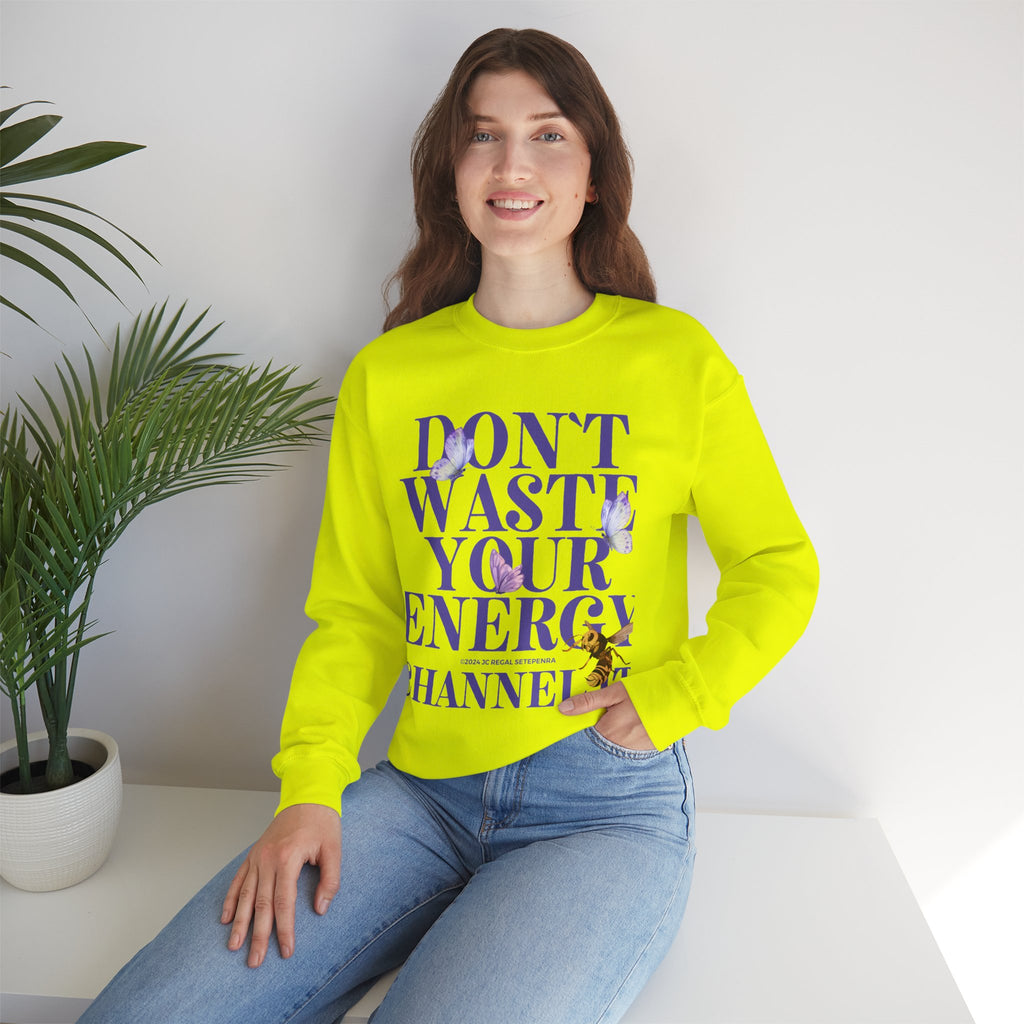 Channel It Unisex Heavy Blend™ Crewneck Sweatshirt (Purple Print)