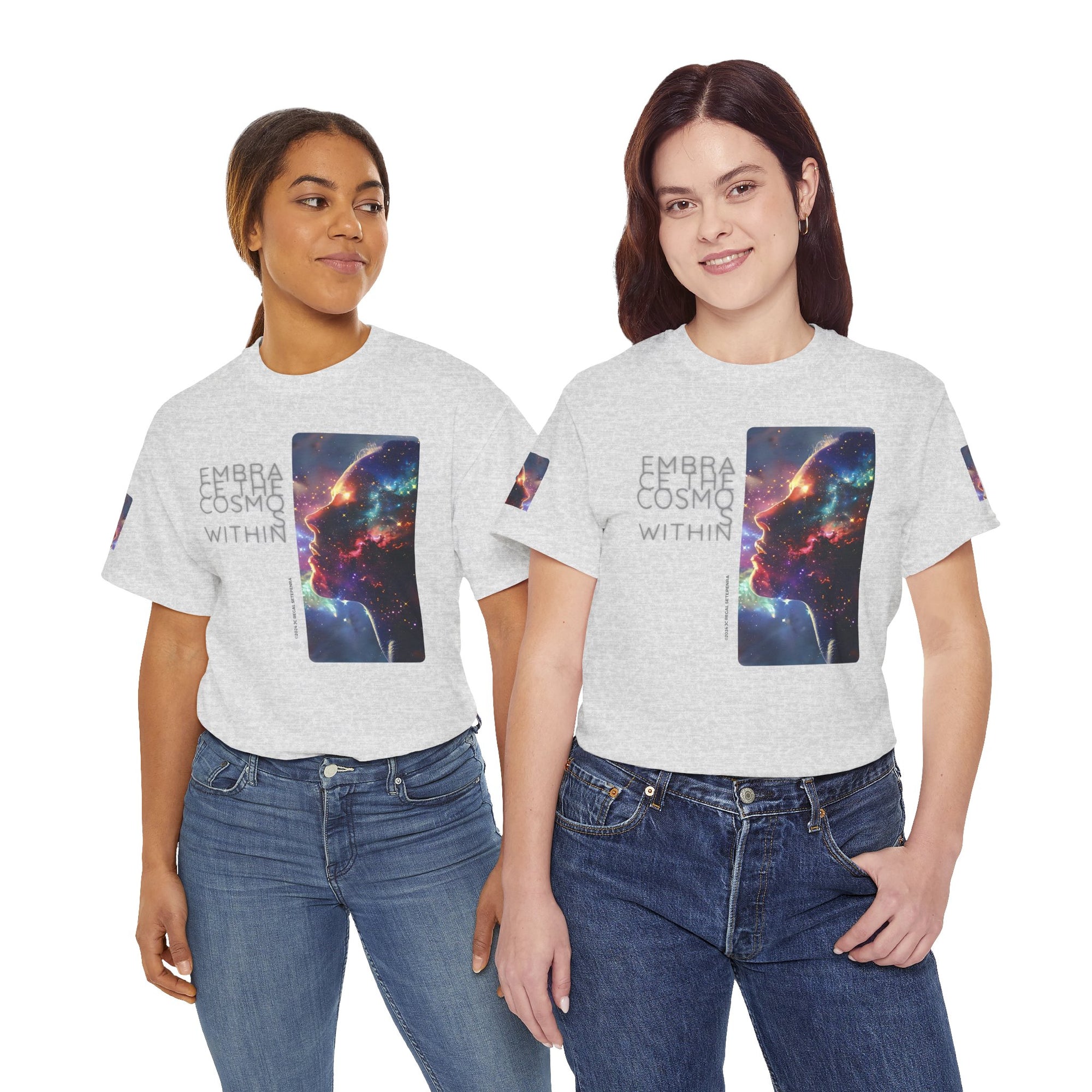 Embrace The Cosmos Within Unisex Heavy Cotton Tee