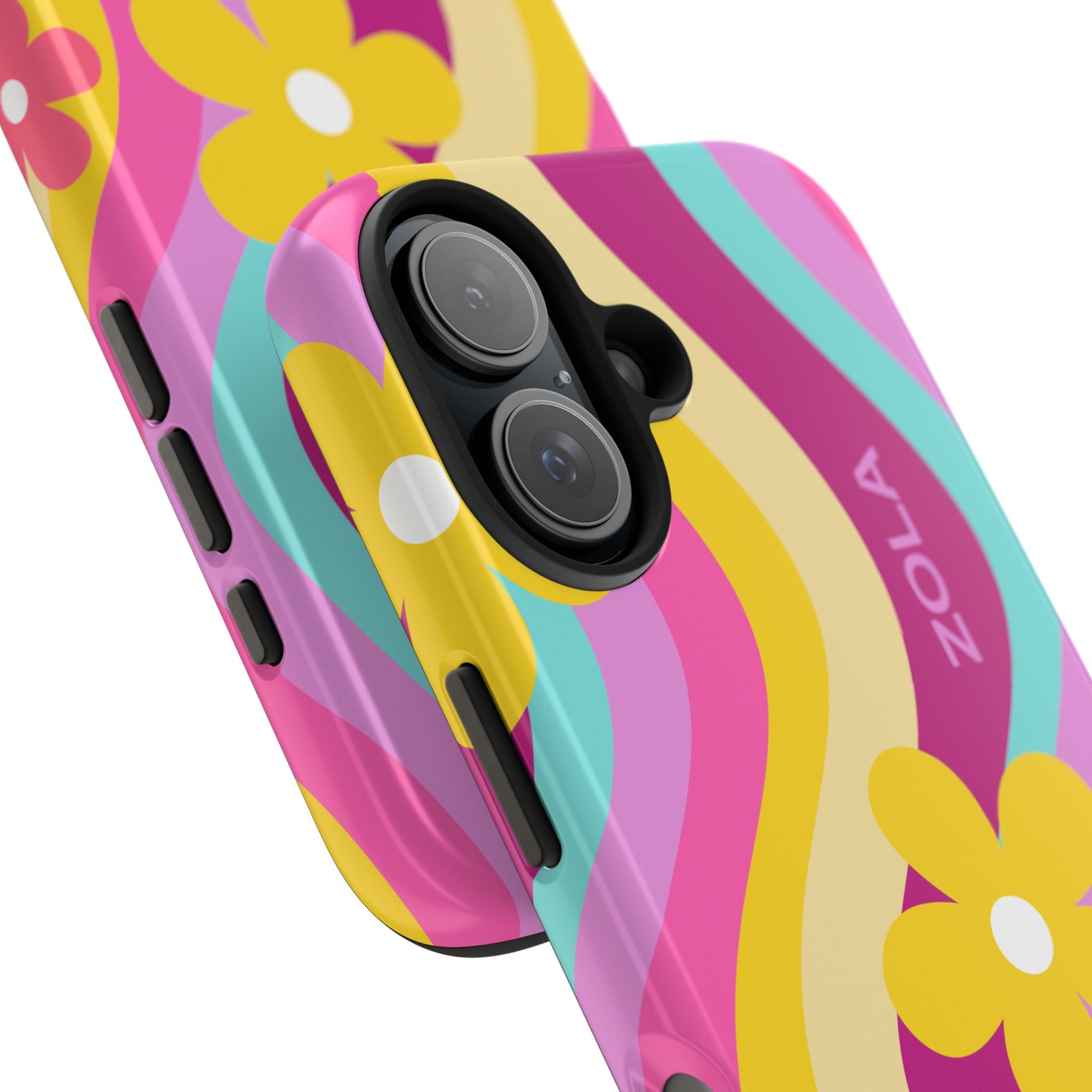 Zola Tough Phone Case (For iPhone, Galaxy & More) - Pink Wave