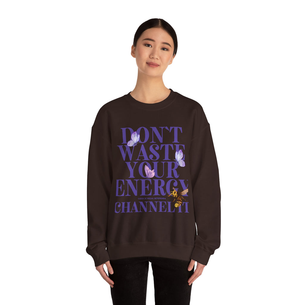 Channel It Unisex Heavy Blend™ Crewneck Sweatshirt (Purple Print)