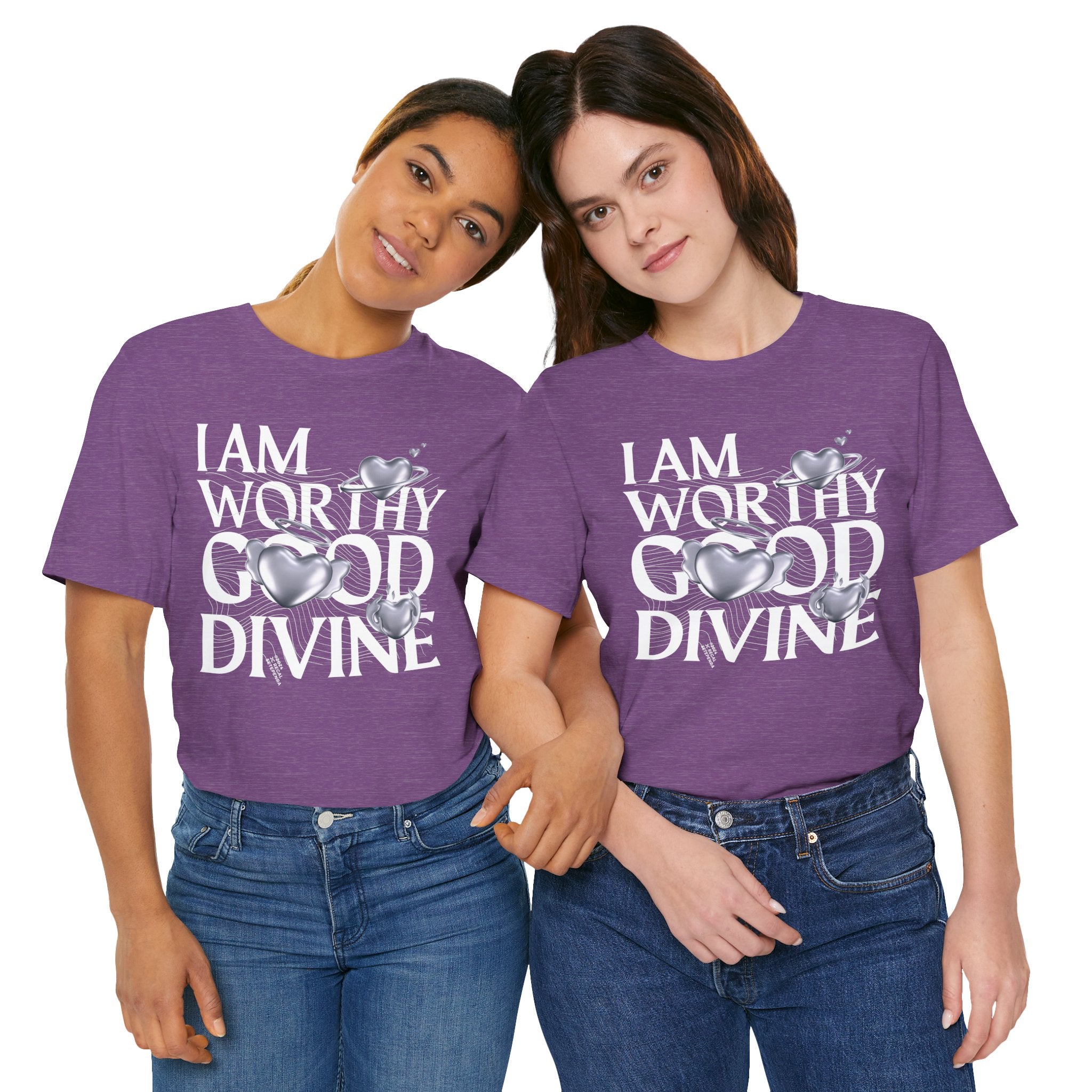 I AM WORTHY GOOD DIVINE Unisex Jersey Short Sleeve Tee