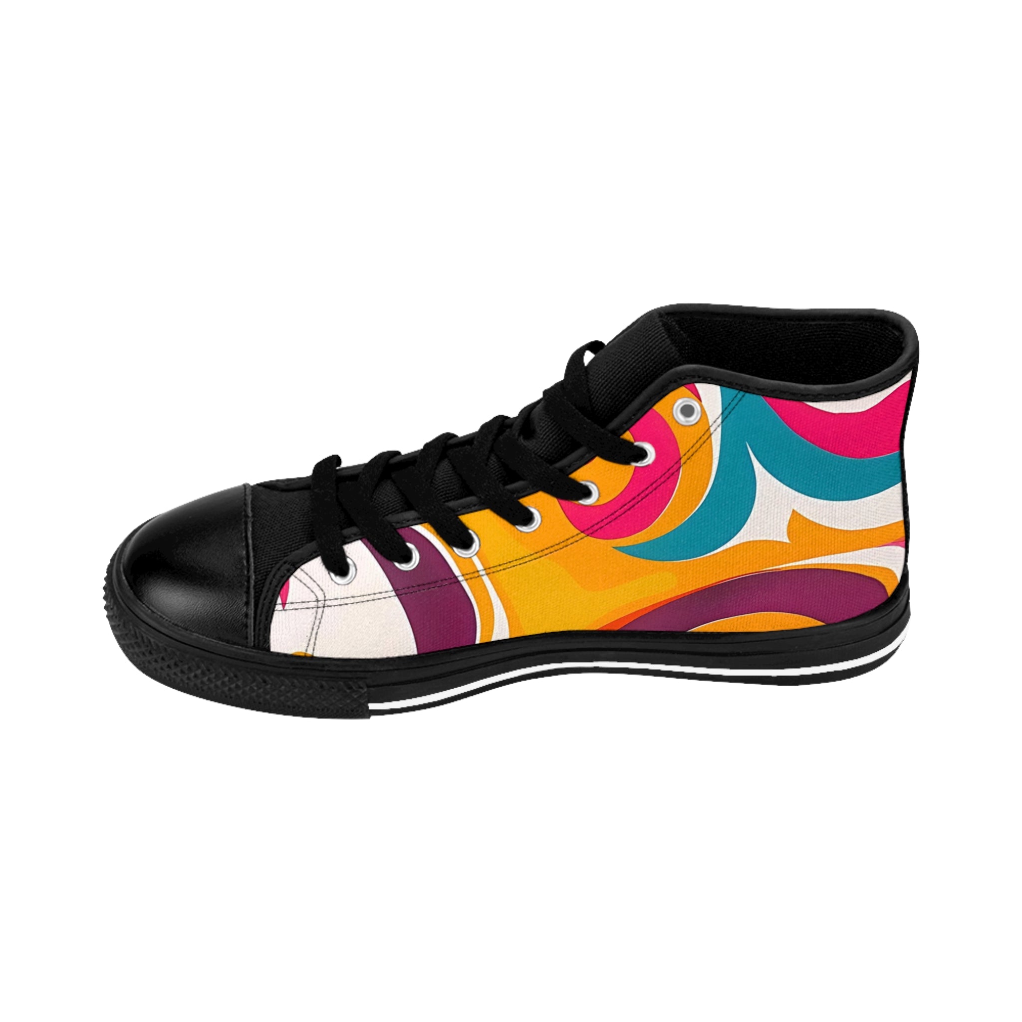 Golden Kandi Swirl Women's Classic Sneakers SETEPENRA Shoes.