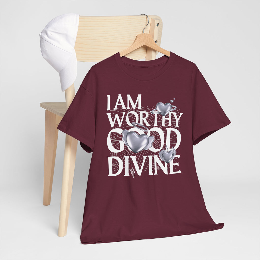 I AM WORTHY GOOD DIVINE Unisex Heavy Cotton Tee