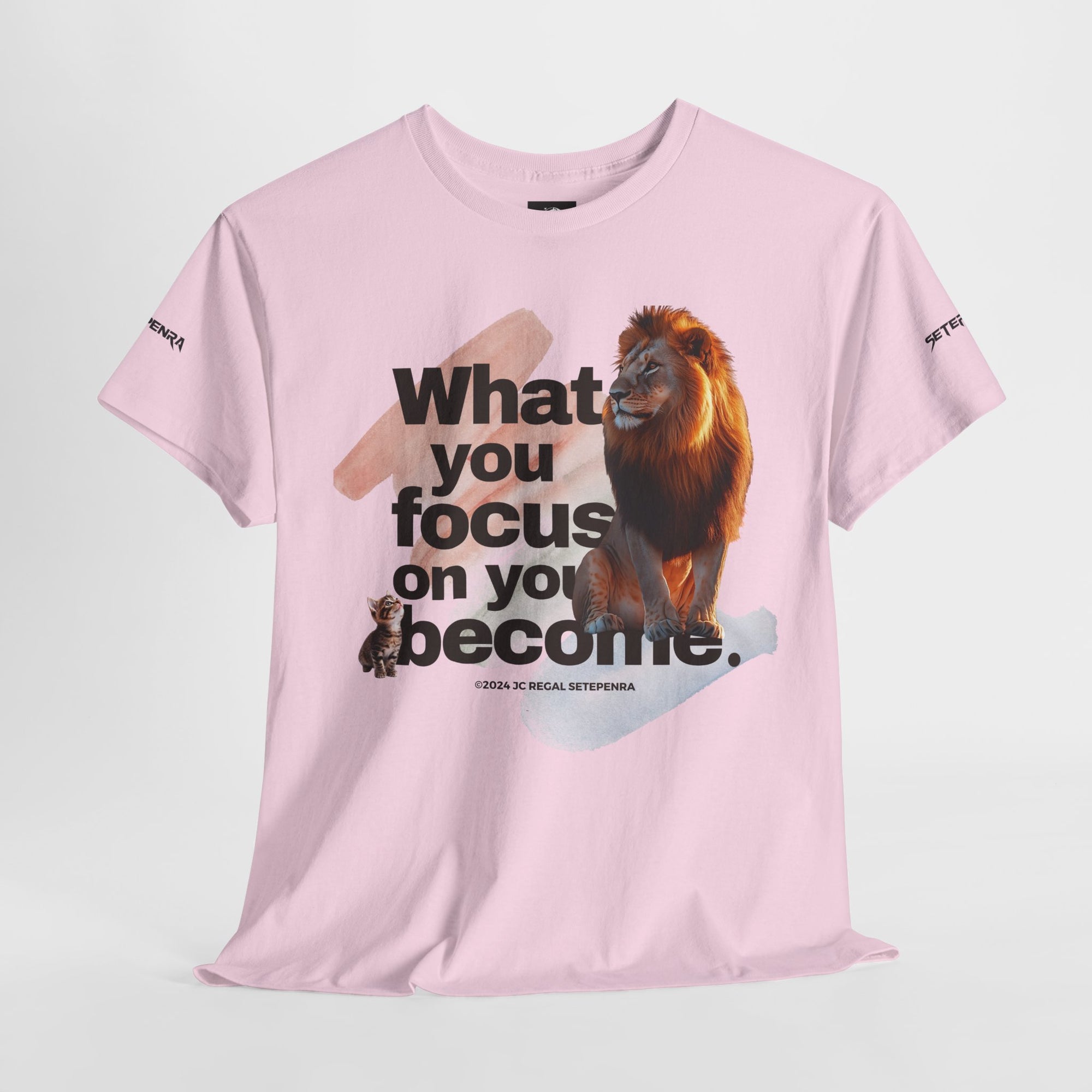 What You Focus On You Become Unisex Heavy Cotton Tee