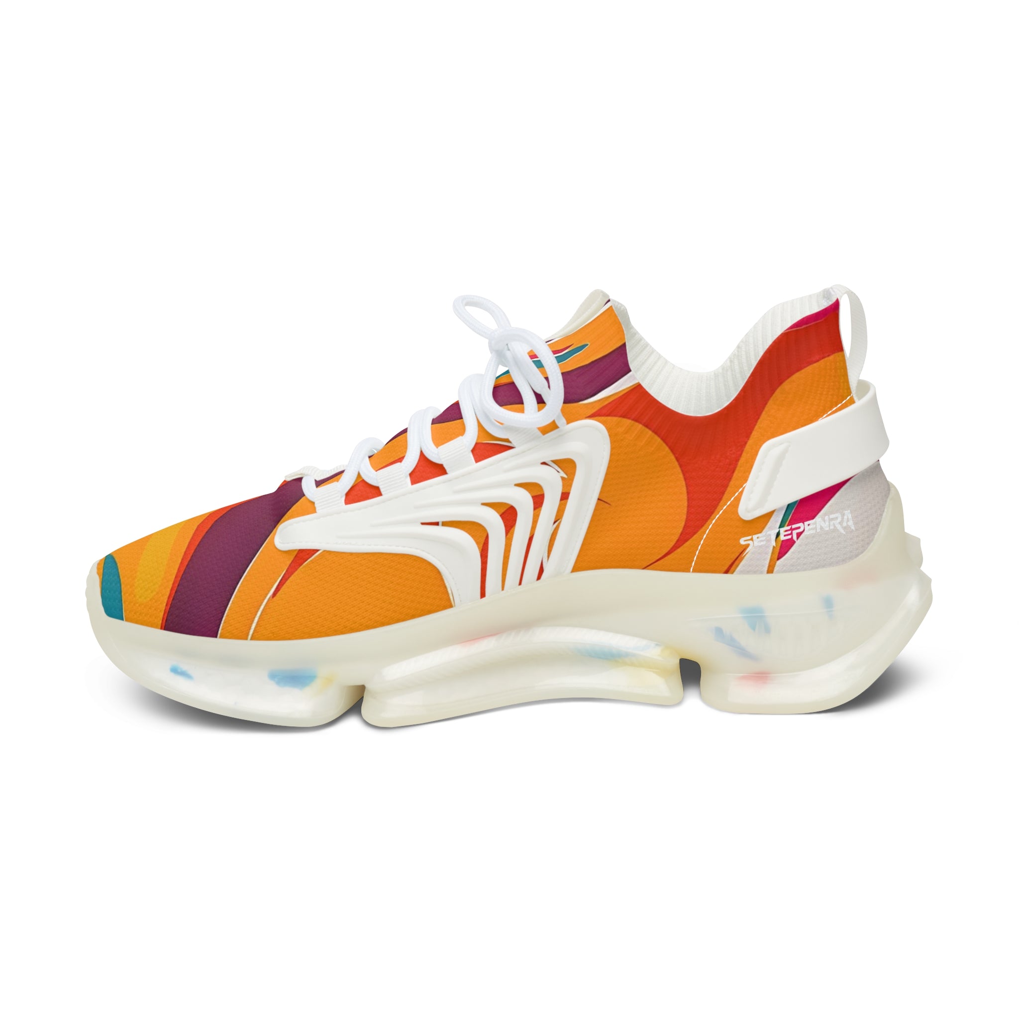 Golden Kandi Swirl Women's Mesh Sneakers SETEPENRA Shoes.