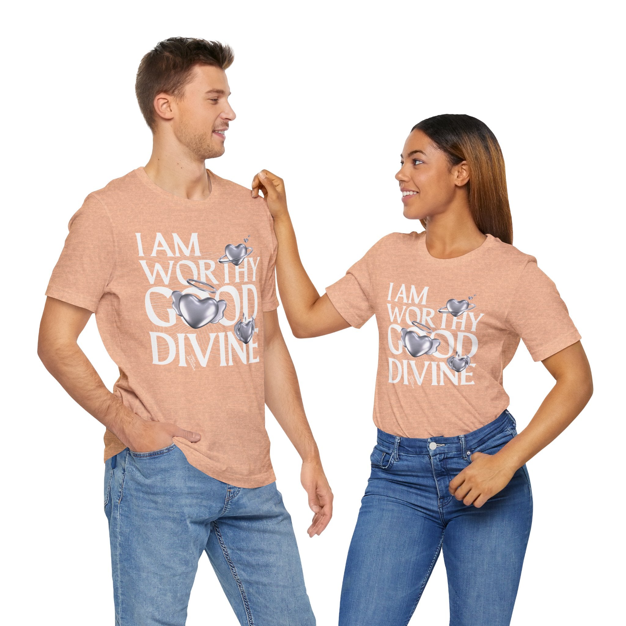 I AM WORTHY GOOD DIVINE Unisex Jersey Short Sleeve Tee