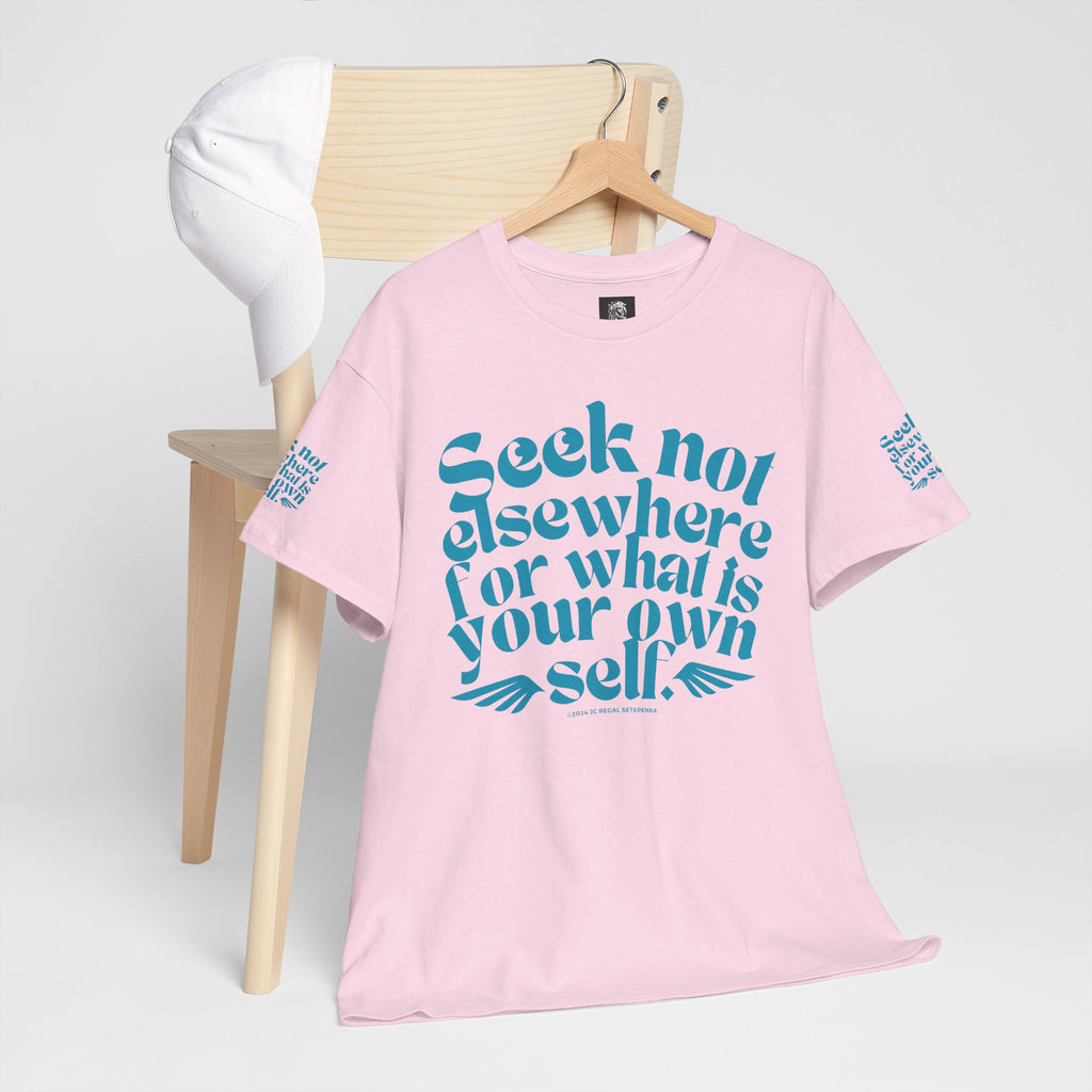 Seek Not Elsewhere (Aqua Edition) Unisex Heavy Cotton Tee