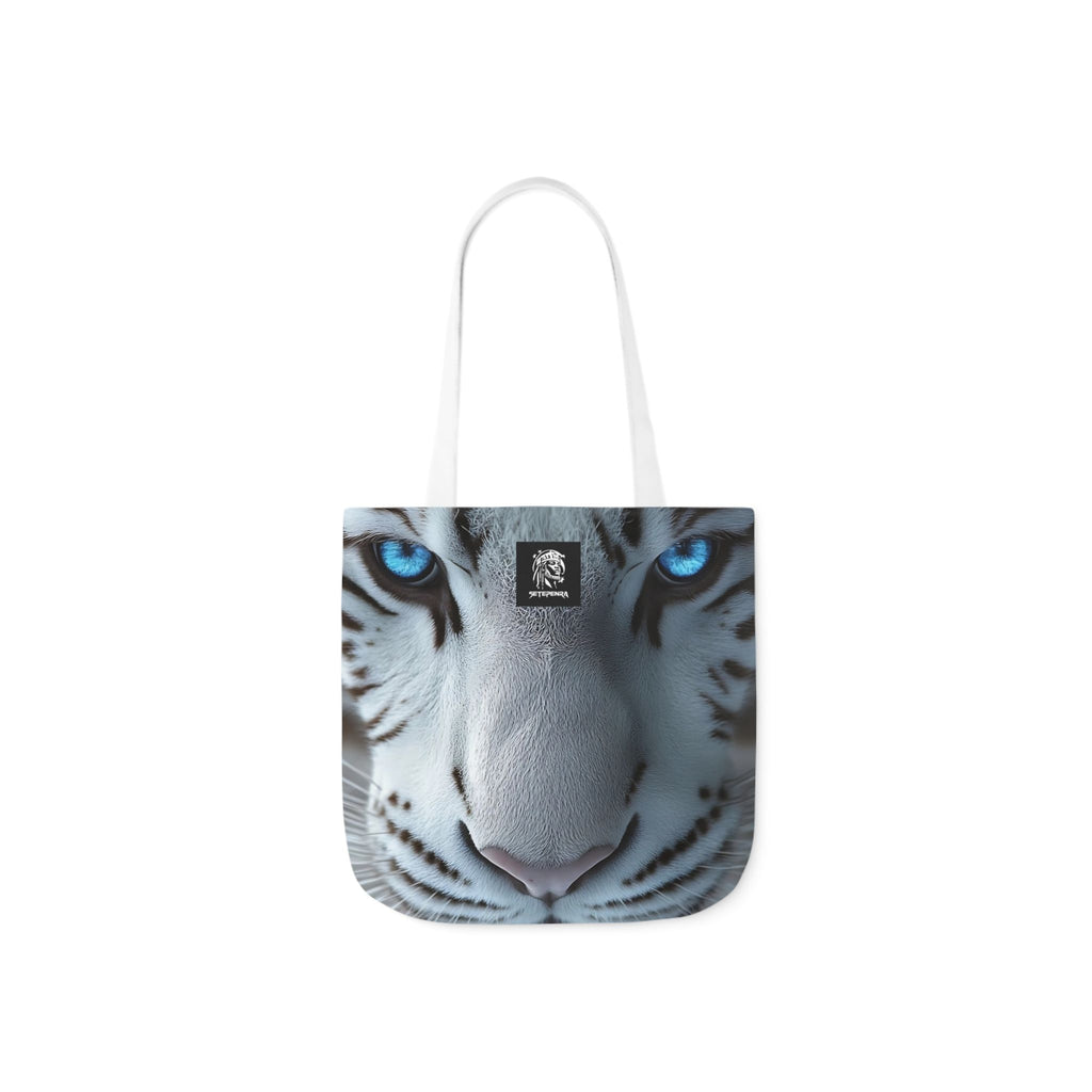 Primal Power Canvas Tote Bag, 5-Color Straps - White Tiger (2nd Edition)