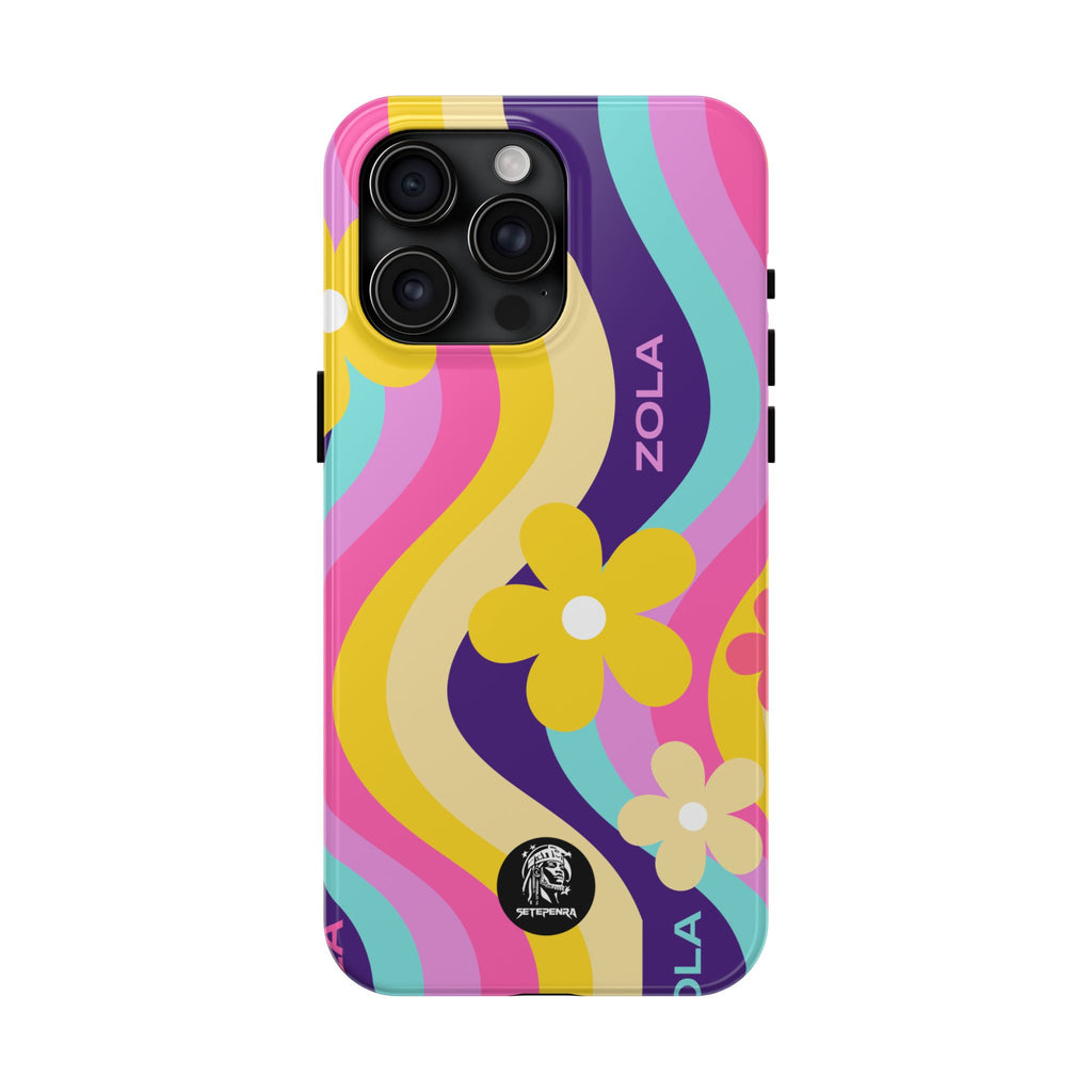 Zola Tough Phone Case (For iPhone, Galaxy & More) - Purple Wave