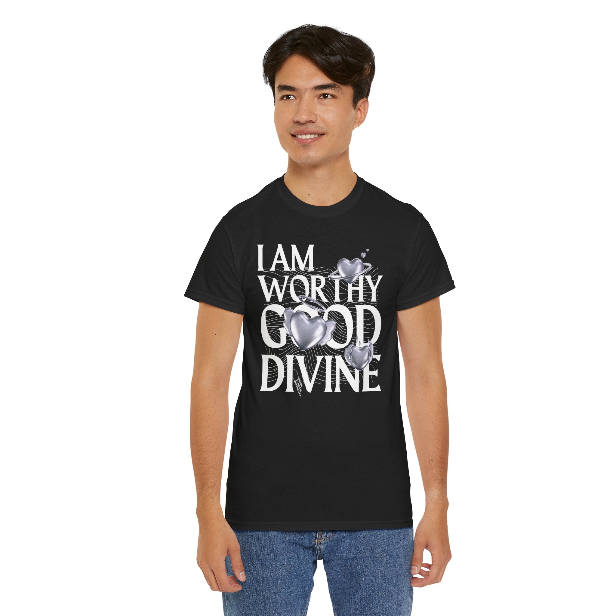 I AM WORTHY GOOD DIVINE Unisex Heavy Cotton Tee