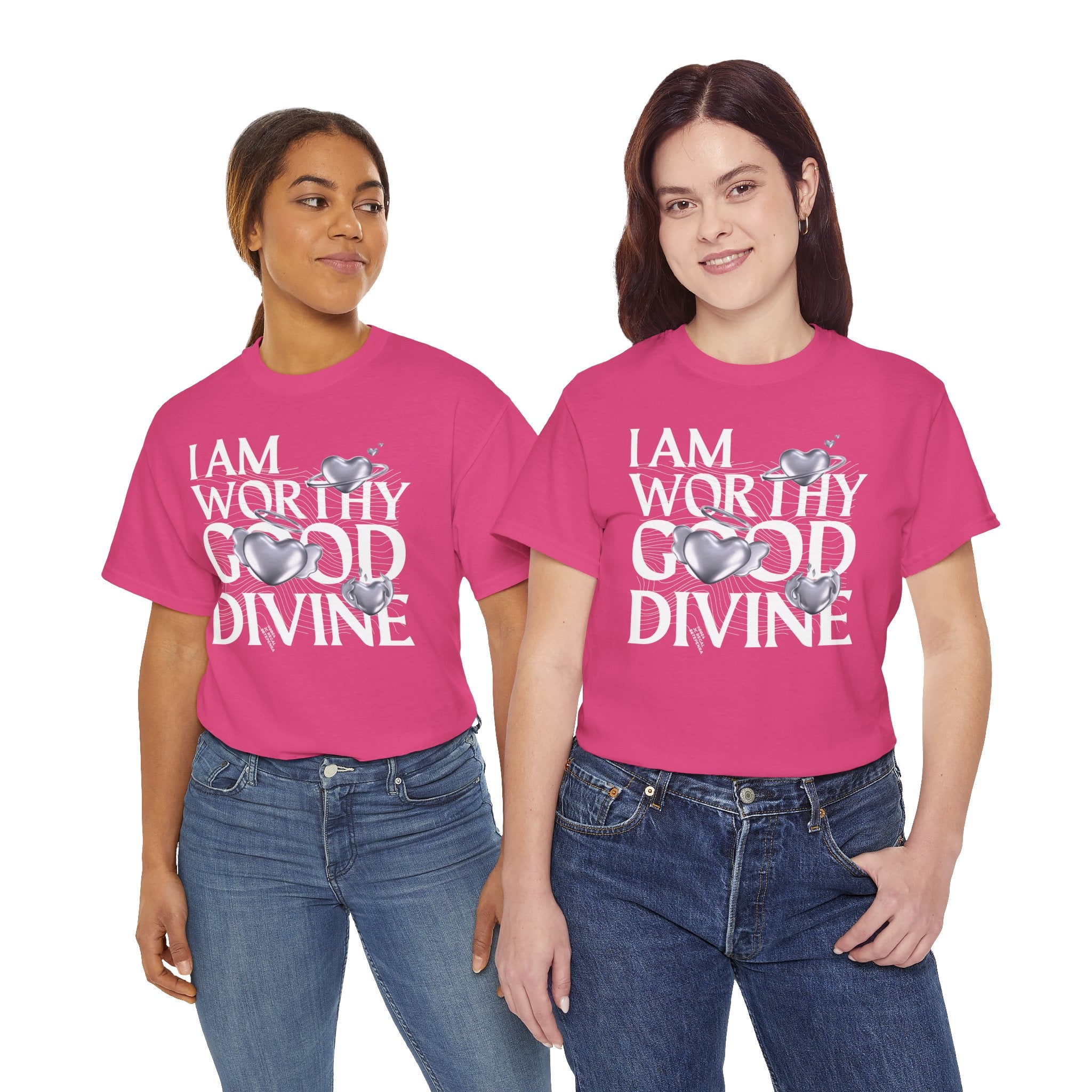 I AM WORTHY GOOD DIVINE Unisex Heavy Cotton Tee